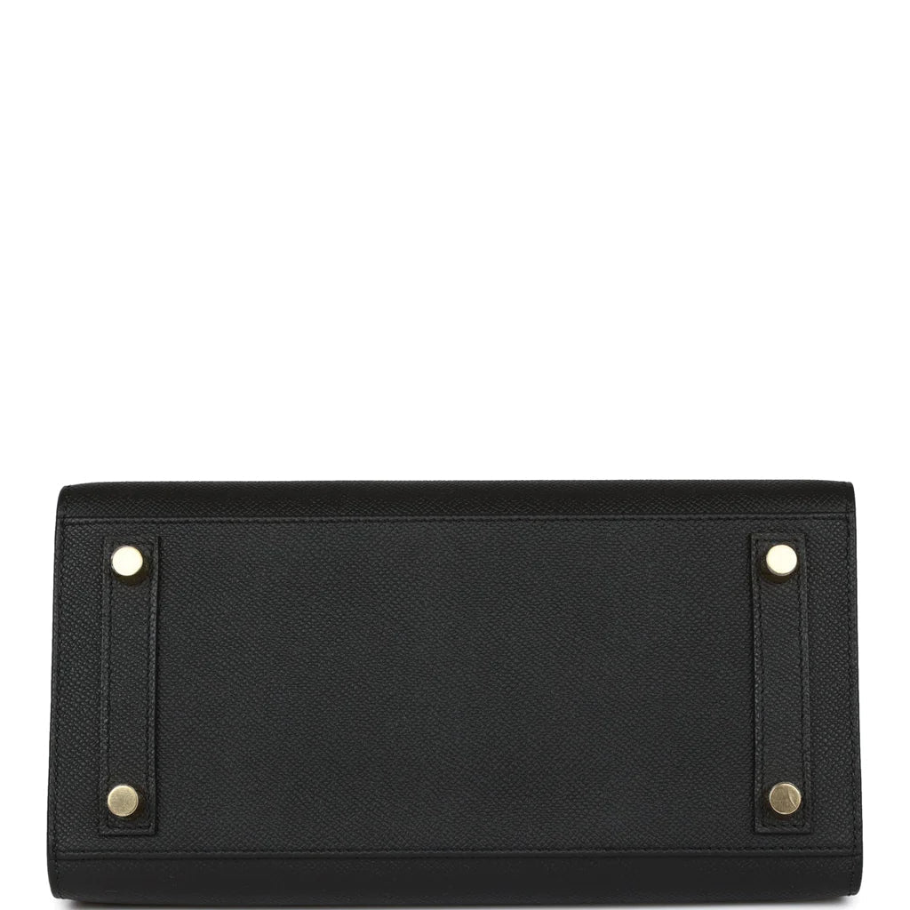 HE&ME Birkin Sellier 25 Black Epsom Gold Hardware