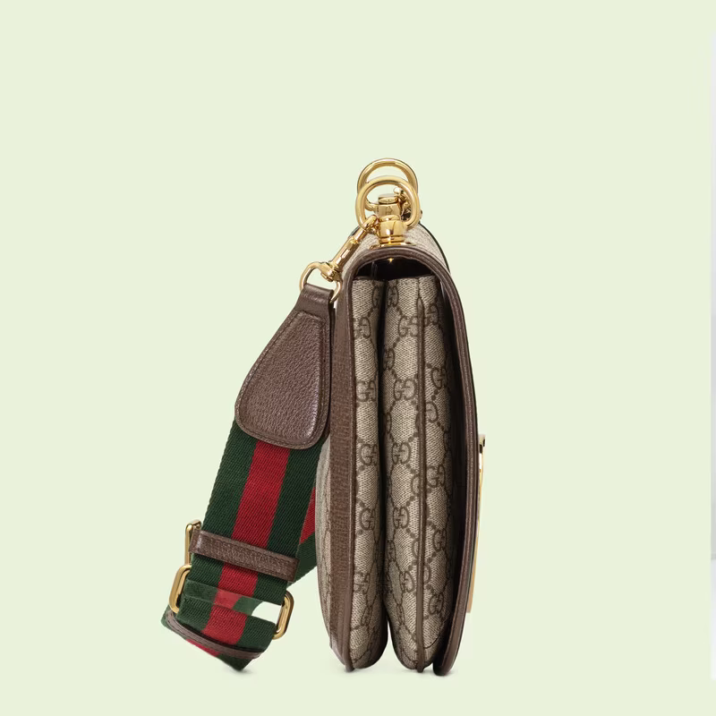 Shoulder Bag With Round Dark Coffee