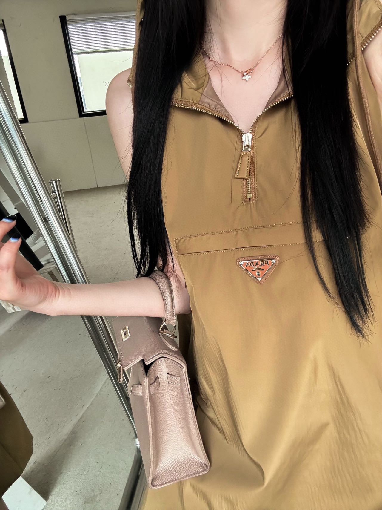 Hooded Sleeveless Dress