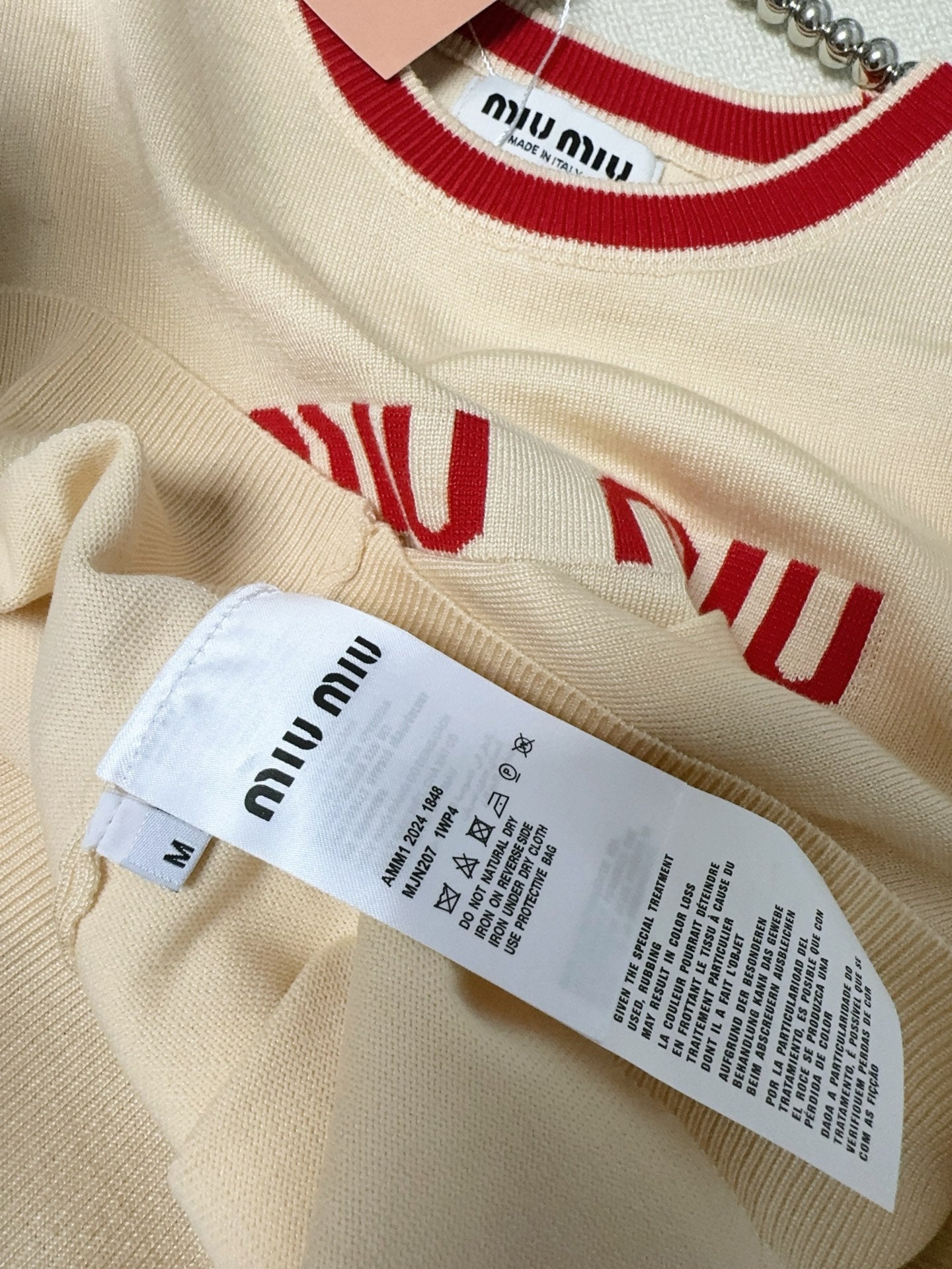 Contrast color round neck knitted short sleeve