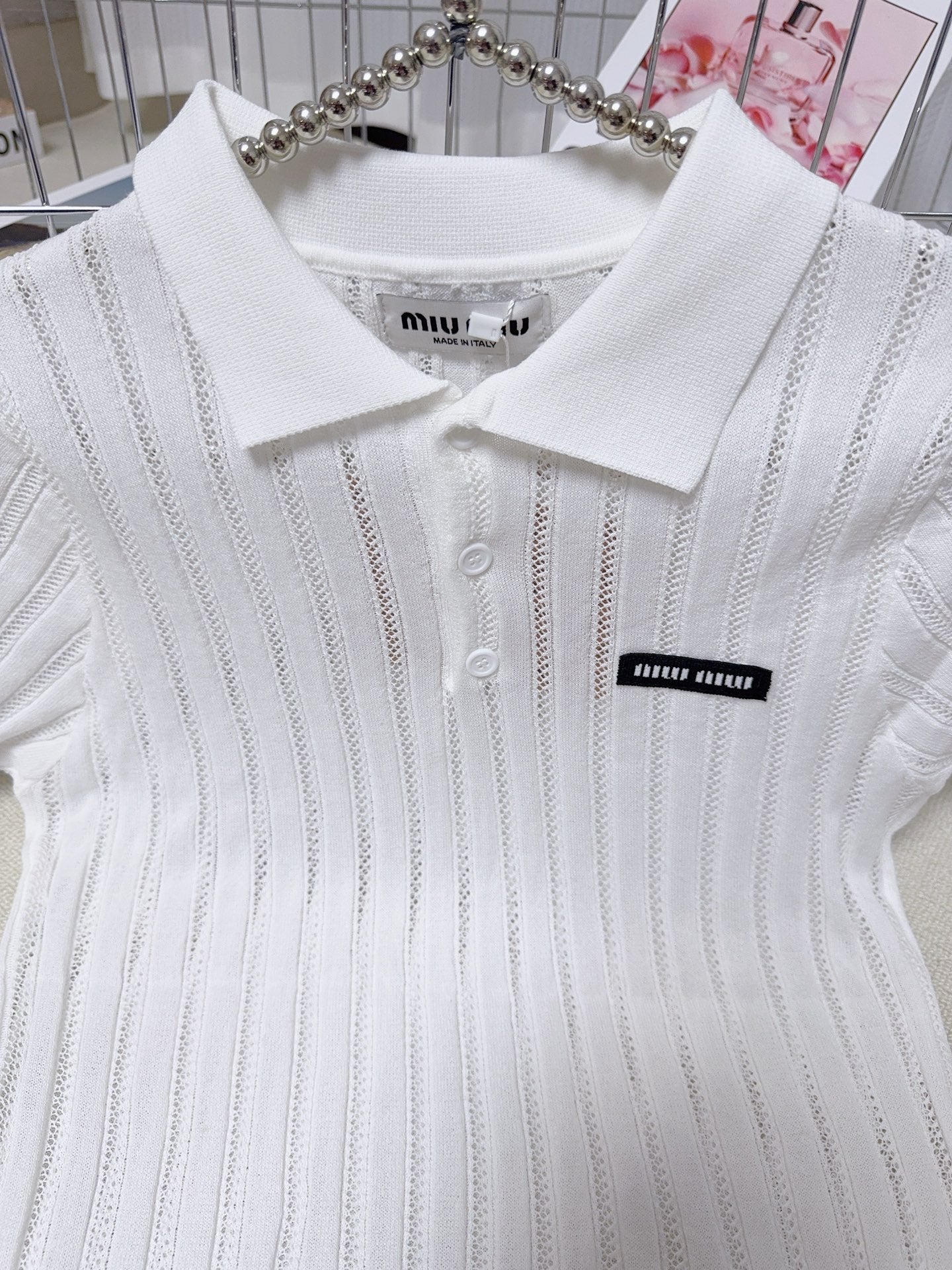 lapel knitted short sleeve
