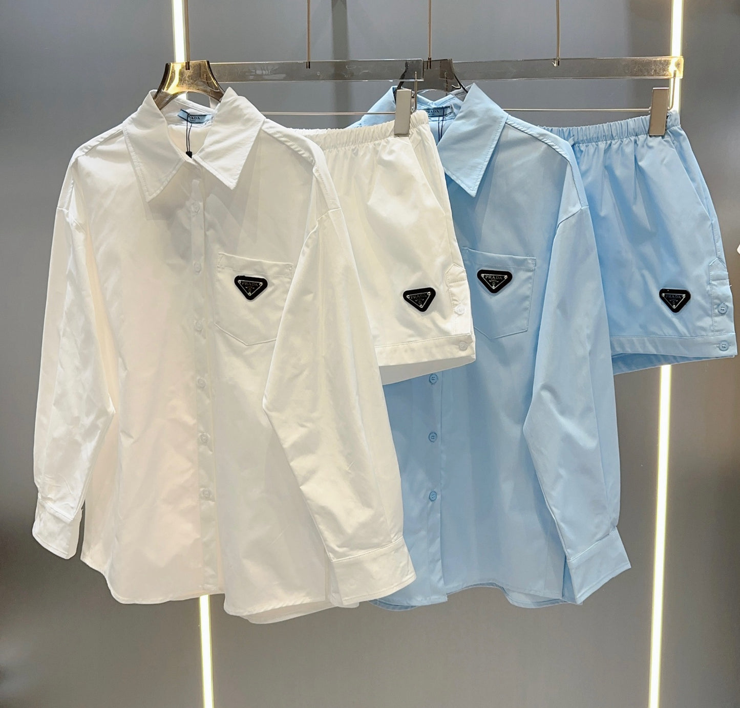 Shirt and shorts suit