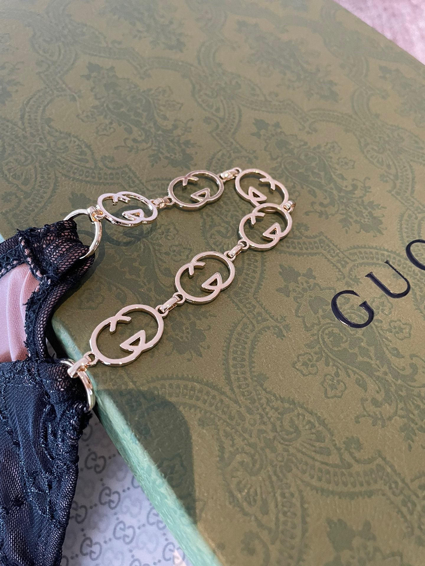 New sexy lace chain split bikini swimsuit