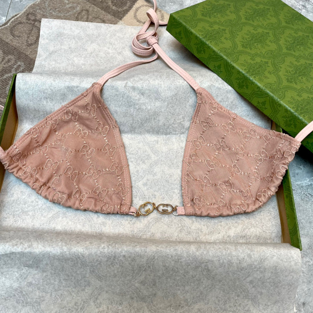 New sexy lace chain split bikini swimsuit