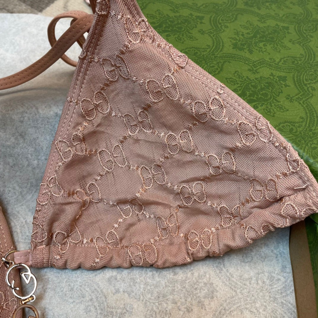 New sexy lace chain split bikini swimsuit