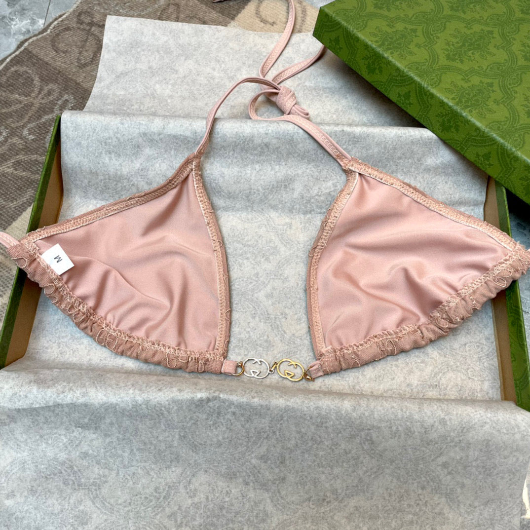 New sexy lace chain split bikini swimsuit