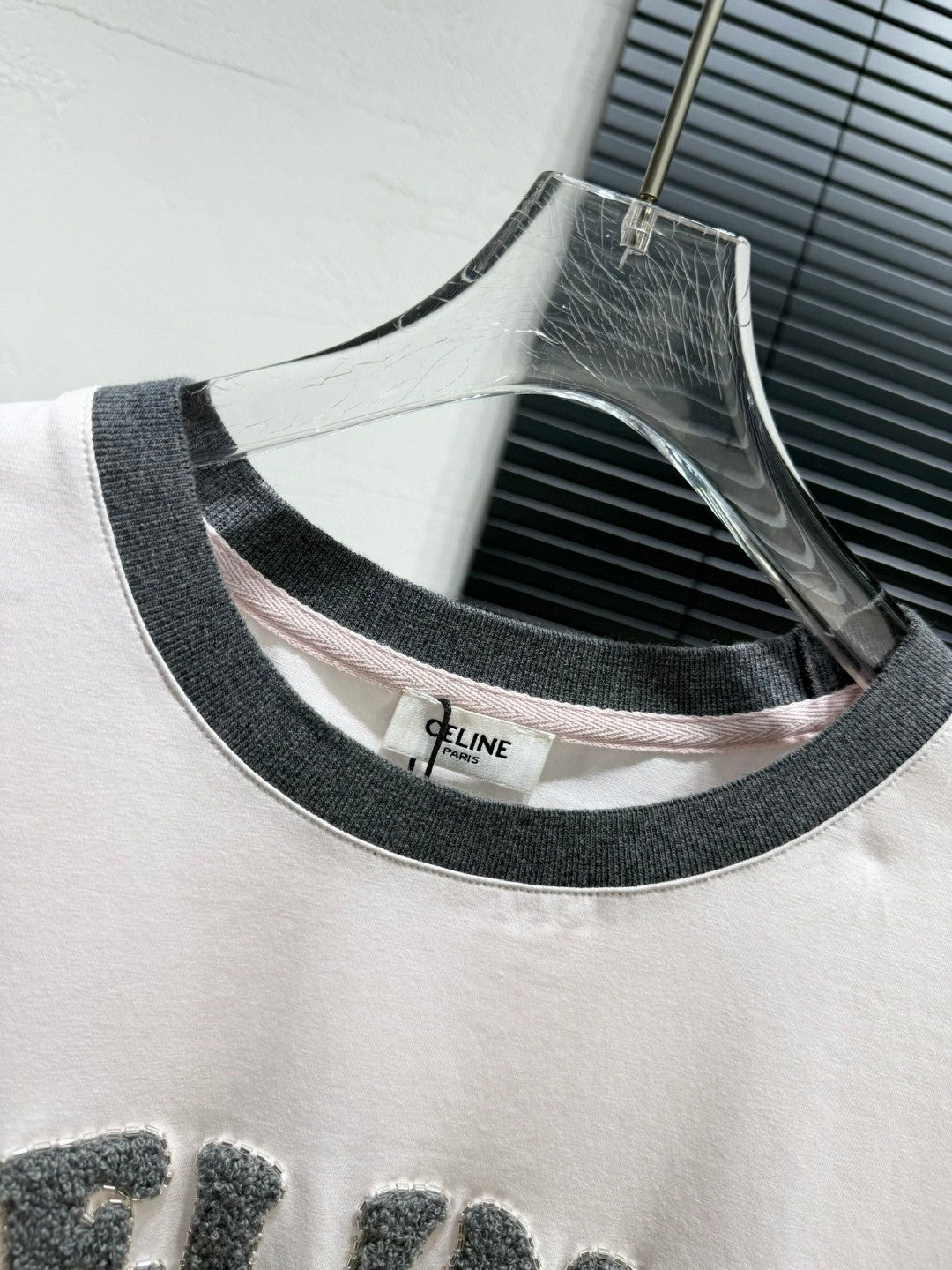 Round neck classic color matching short sleeve