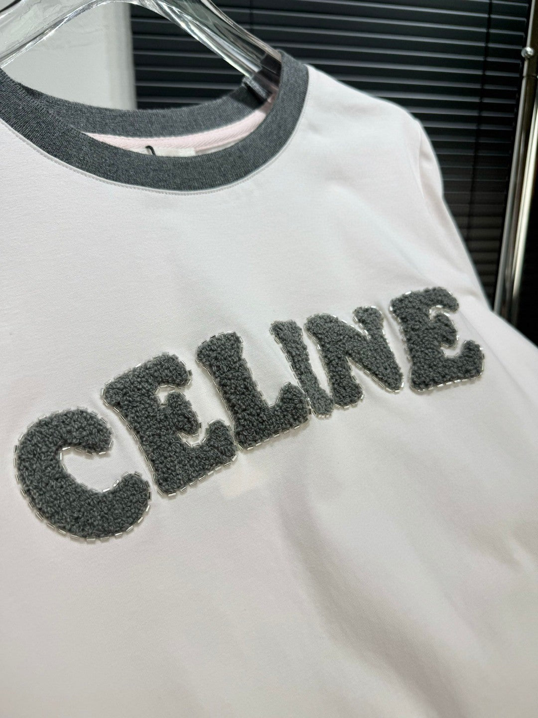 Round neck classic color matching short sleeve
