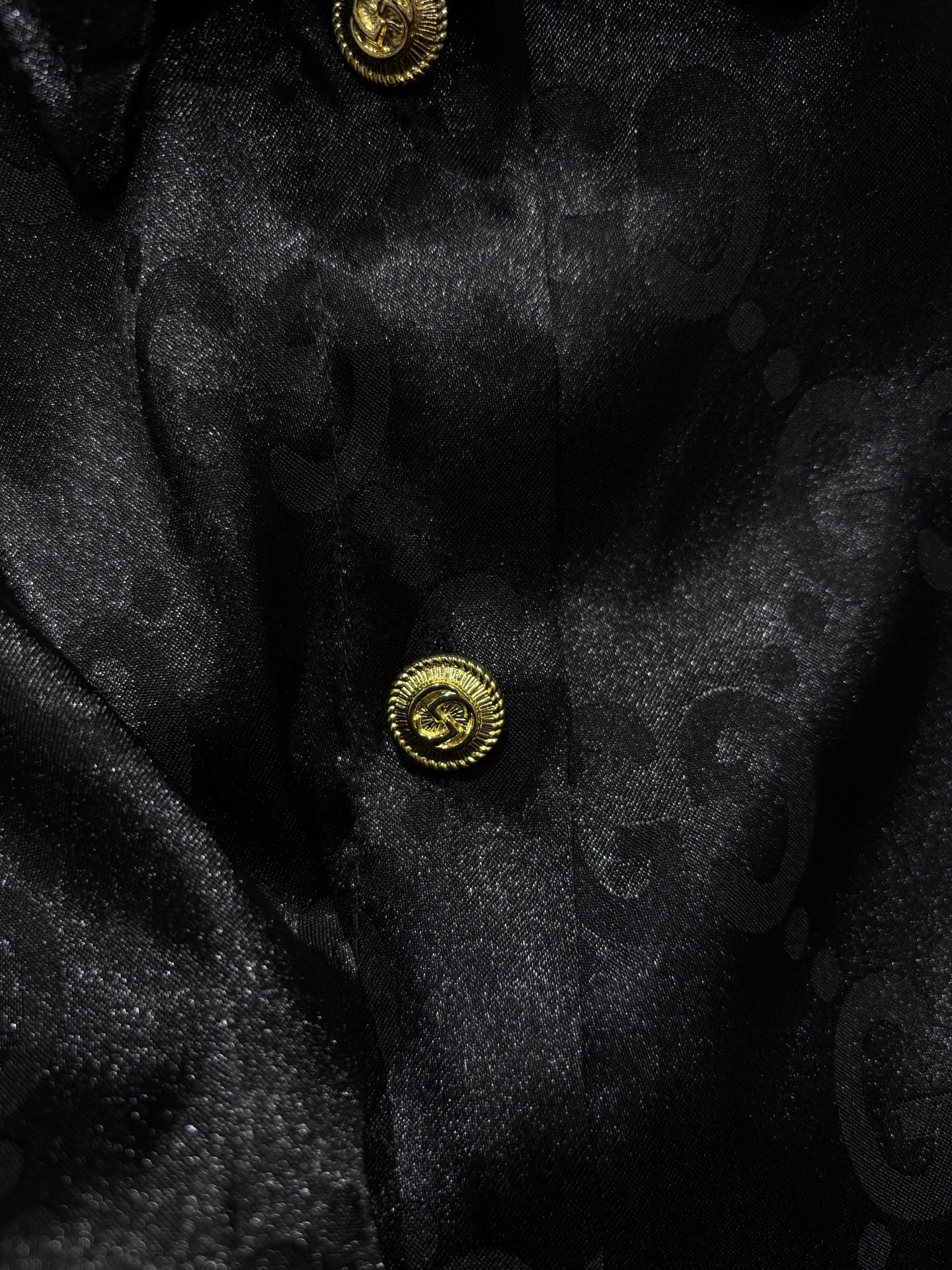 New lapel jacquard letter skirt suit