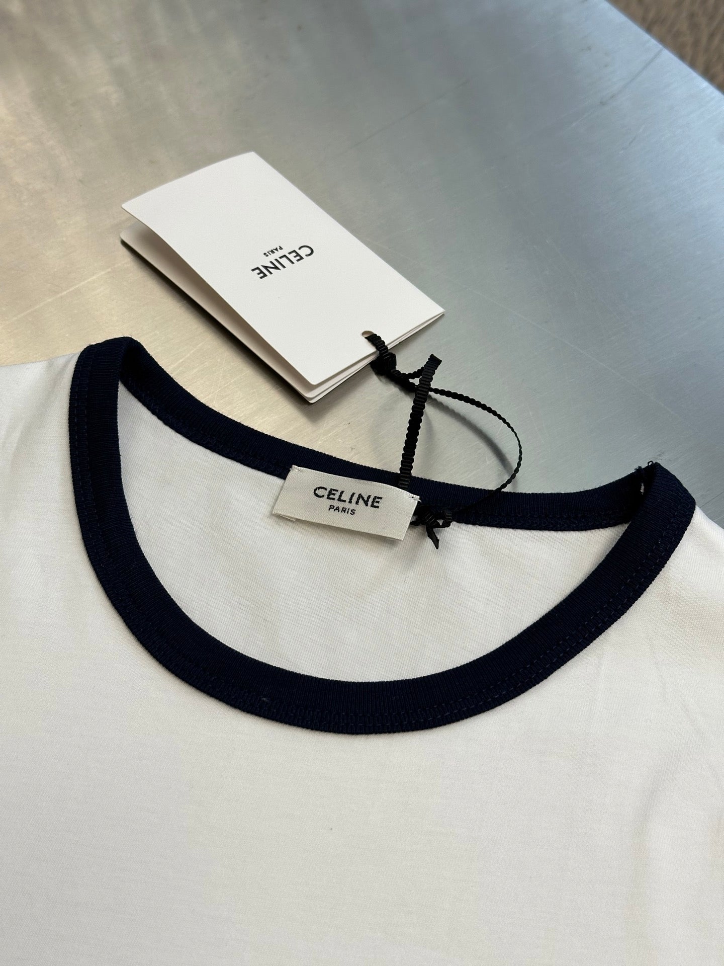 Basic color matching letters short sleeves