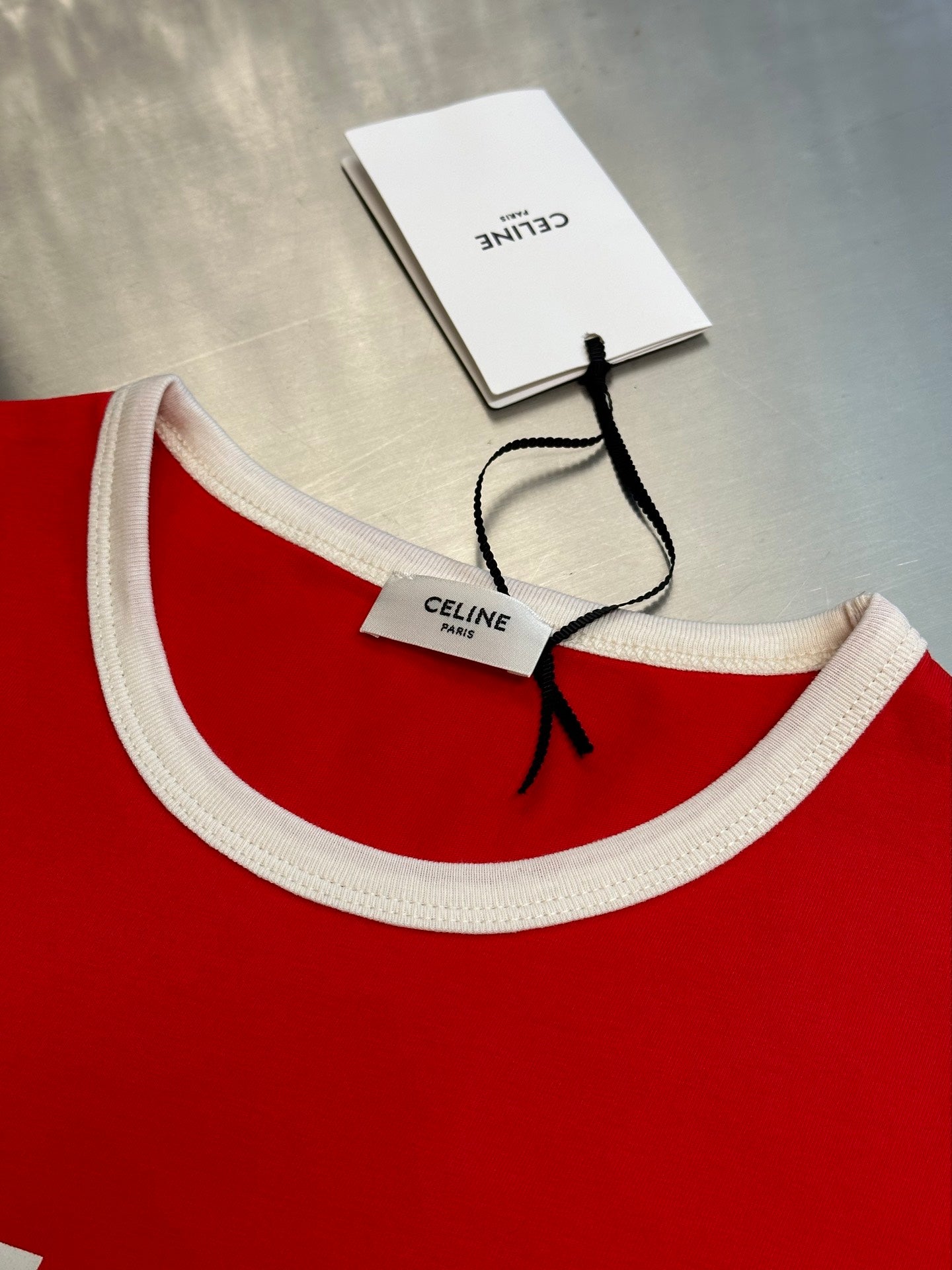 Basic color matching letters short sleeves