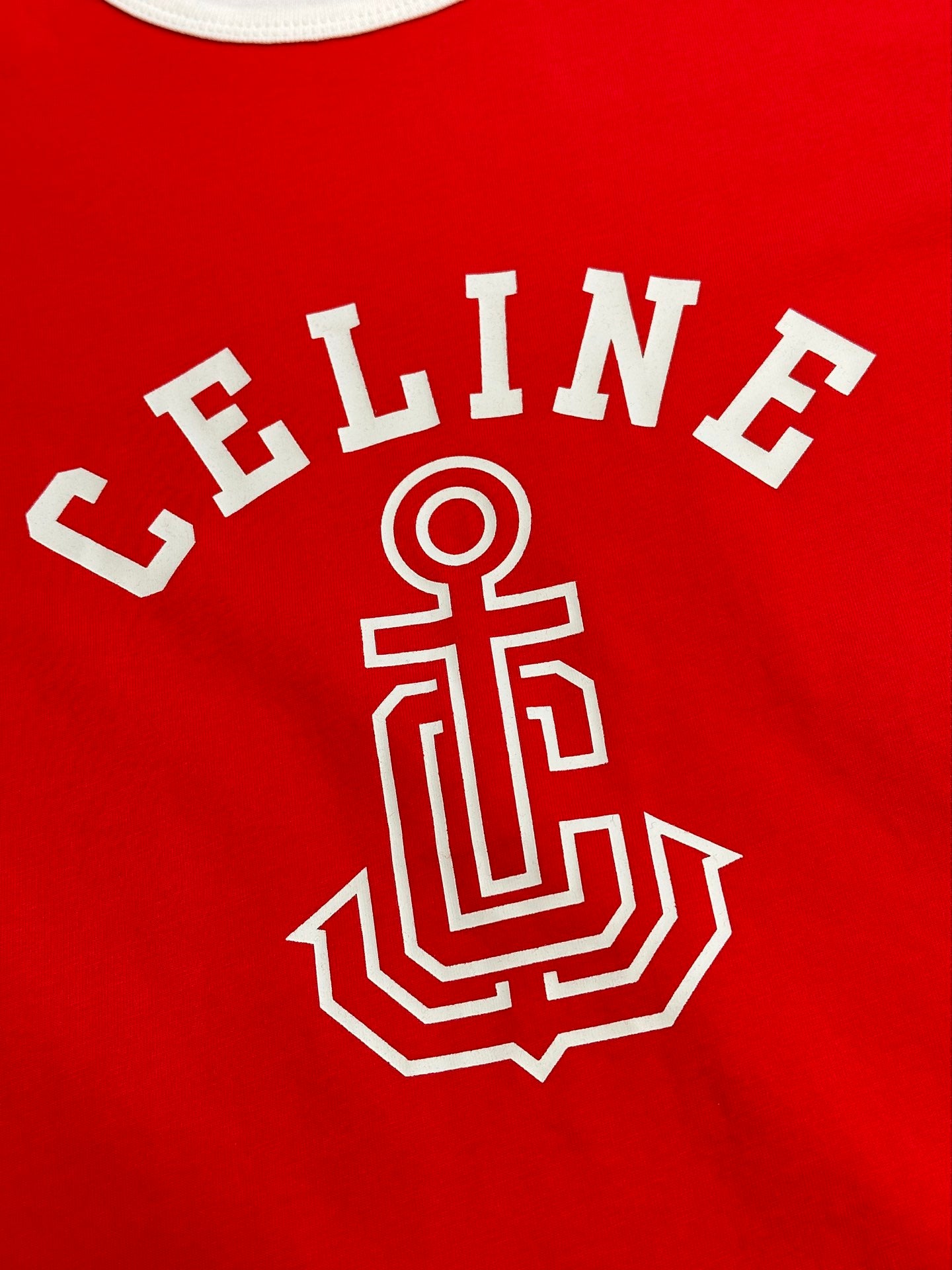 Basic color matching letters short sleeves
