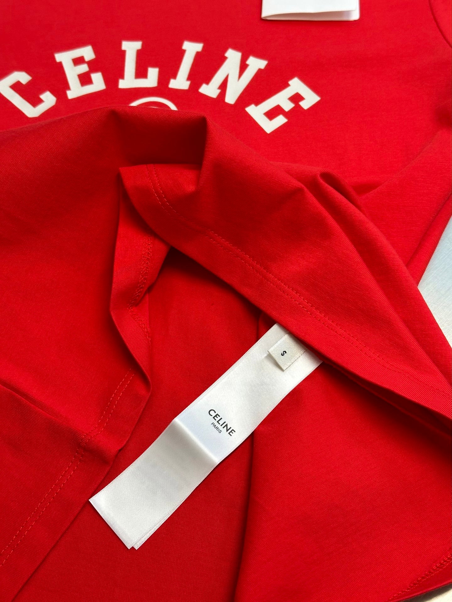 Basic color matching letters short sleeves