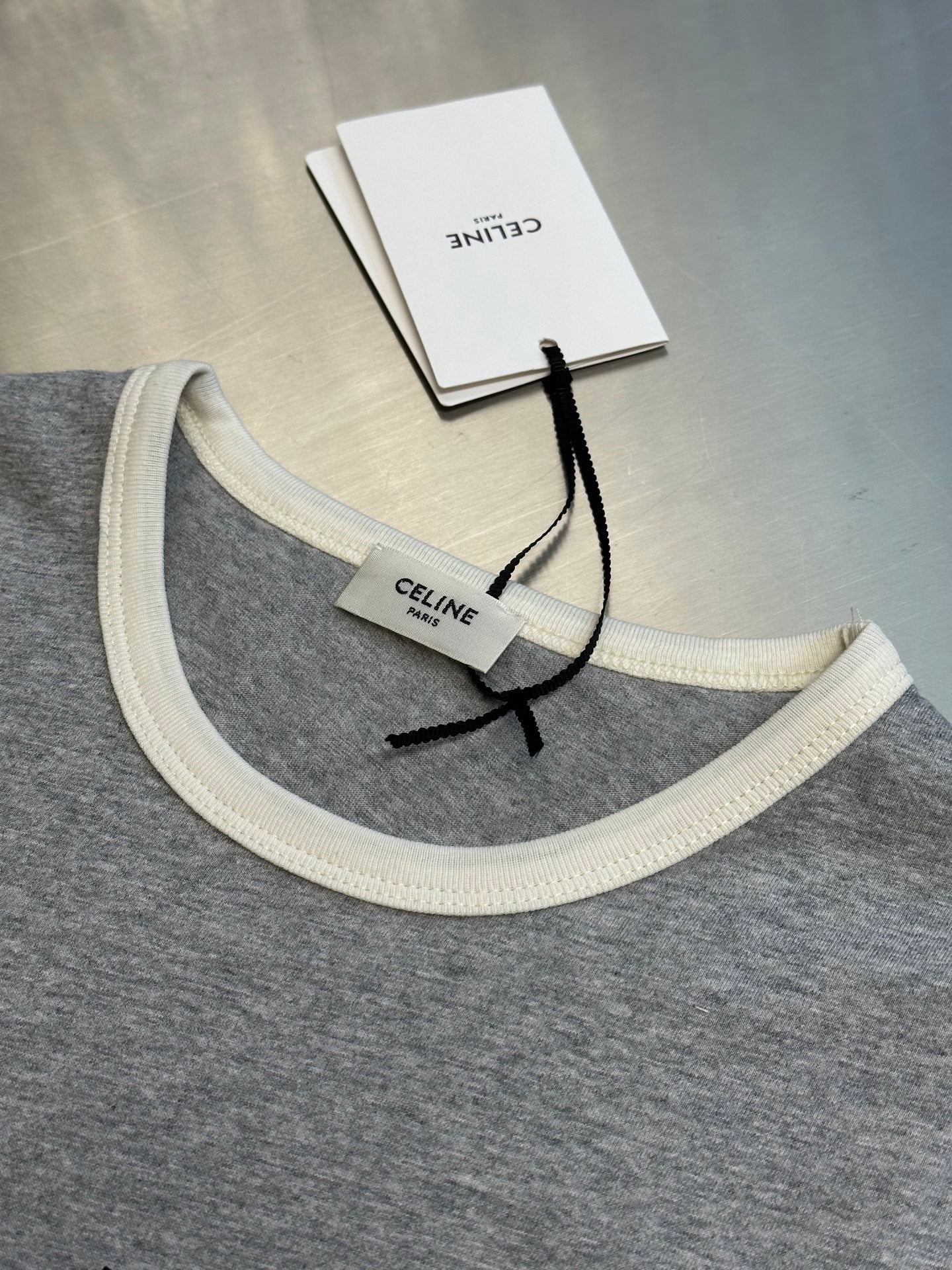 Basic color matching letters short sleeves