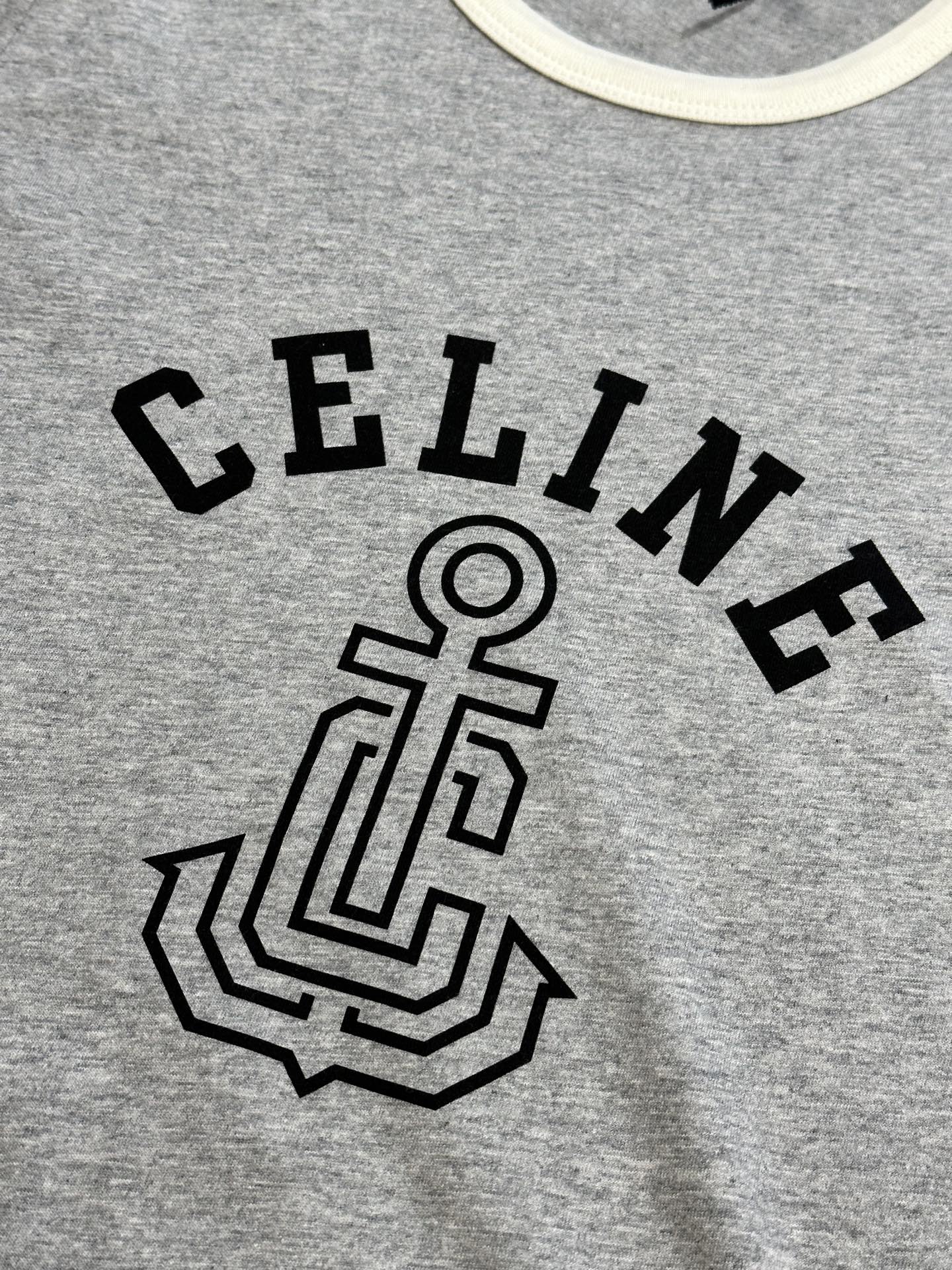 Basic color matching letters short sleeves
