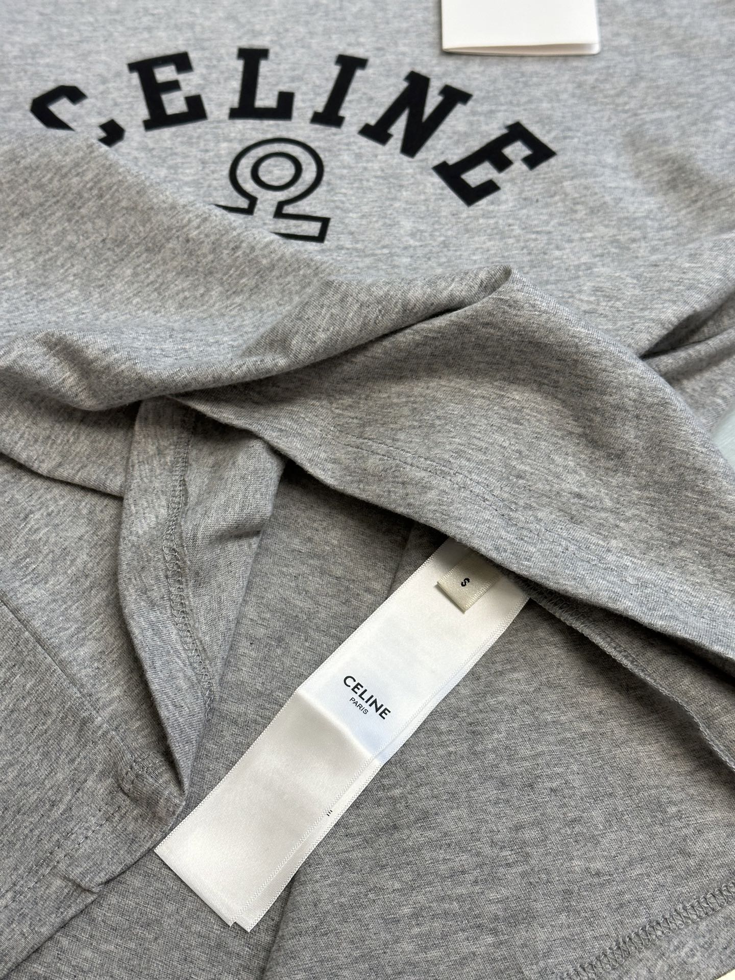 Basic color matching letters short sleeves