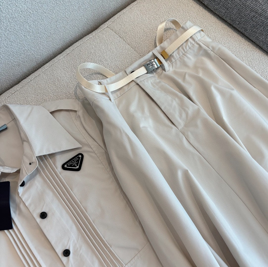Short-sleeved shirt skirt professional suit