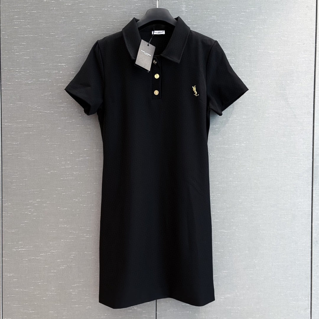 New style lapel simple polo skirt