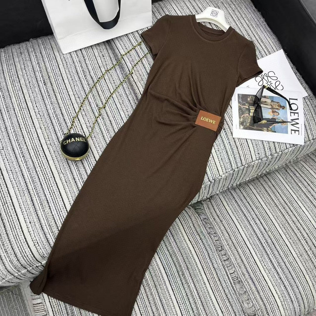 New style dress with personalized waist pleats