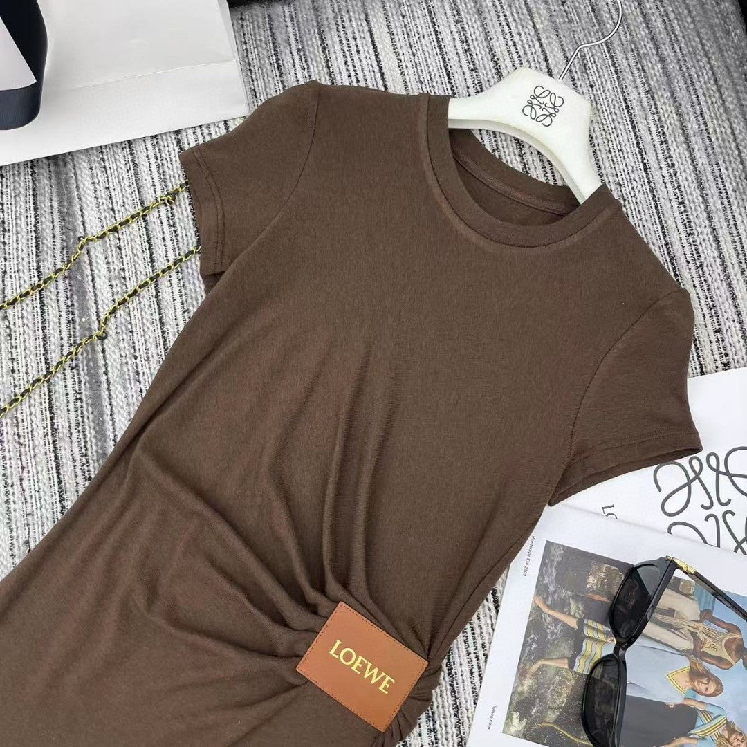New style dress with personalized waist pleats