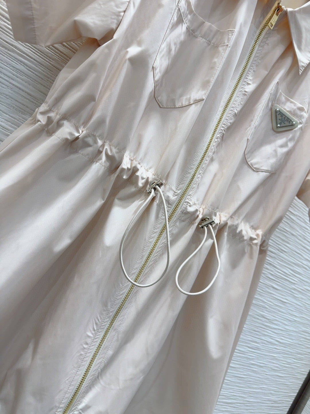 New waist drawstring dress