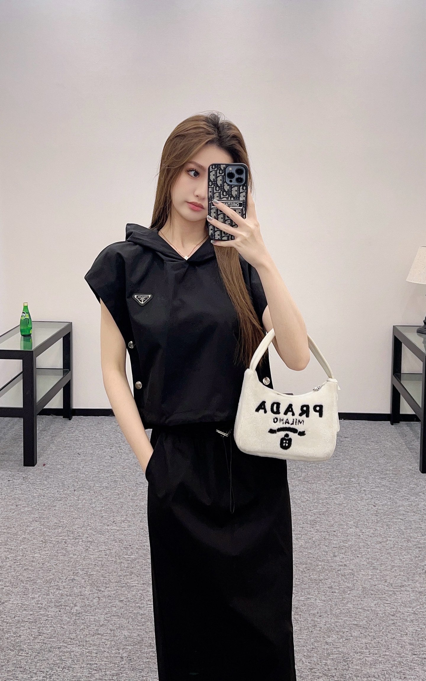 Hooded casual sports suit