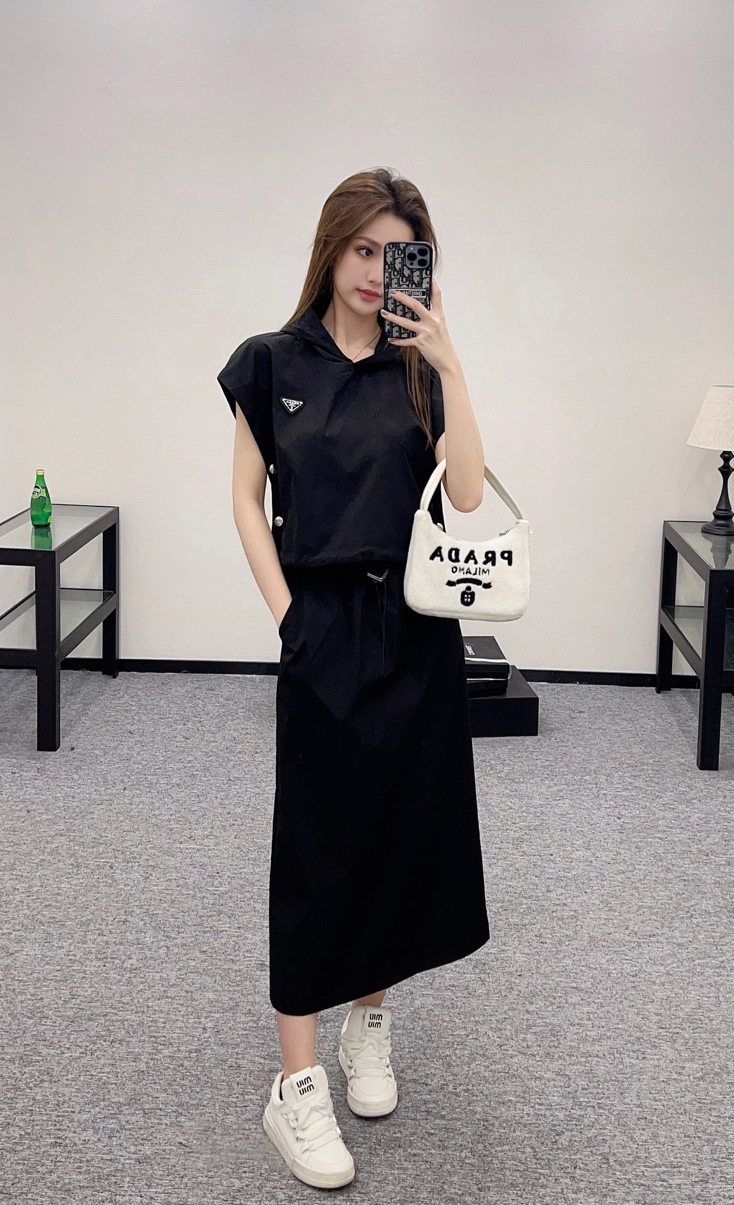 Hooded casual sports suit