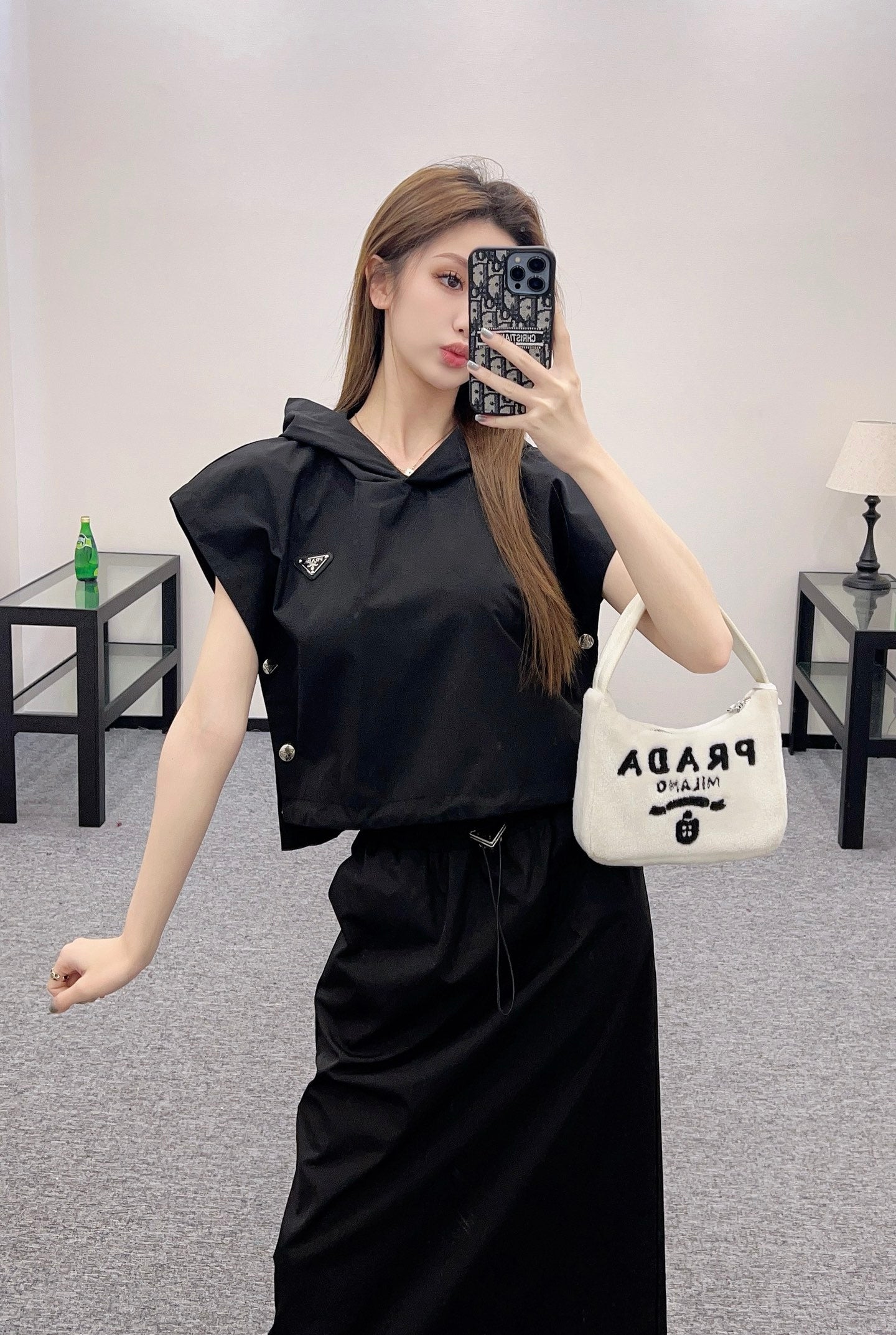 Hooded casual sports suit
