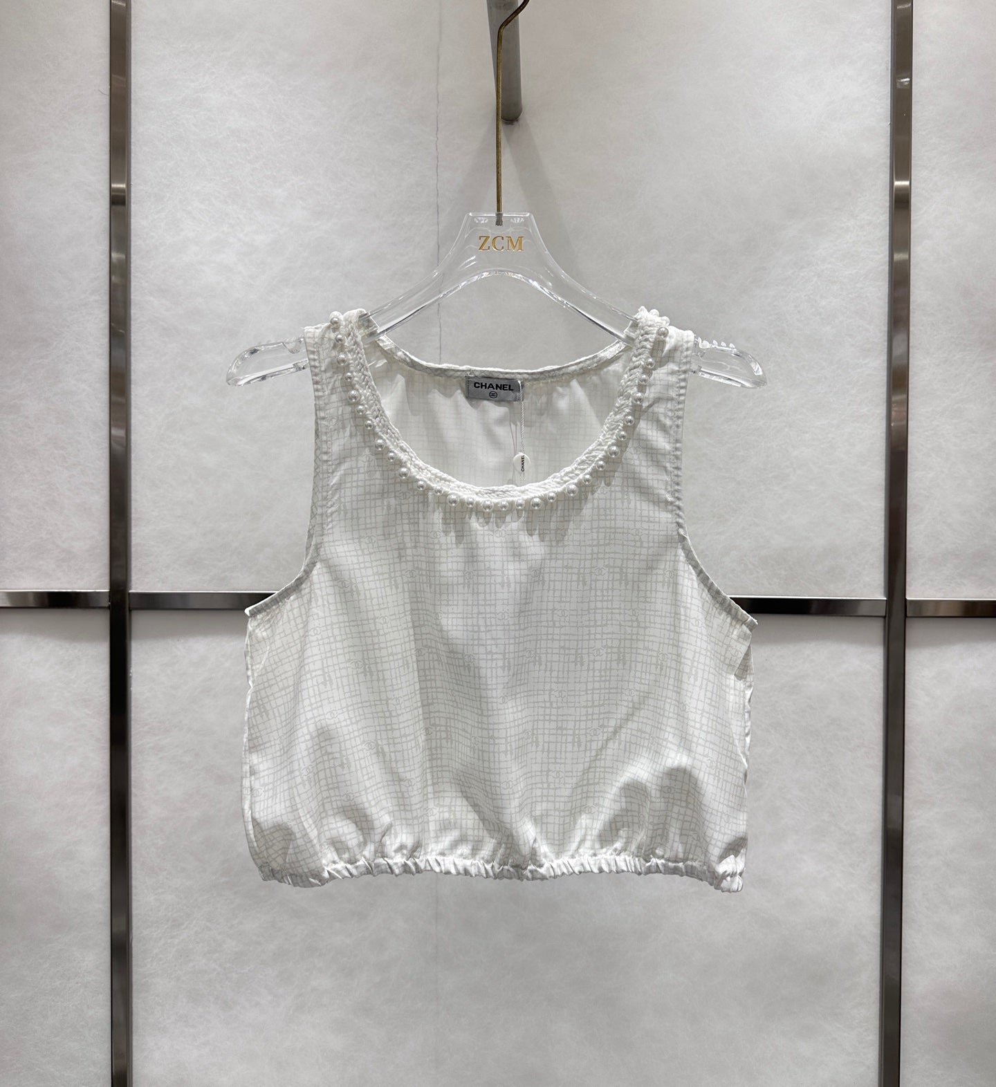Round Neck Pearl Vest Camisole