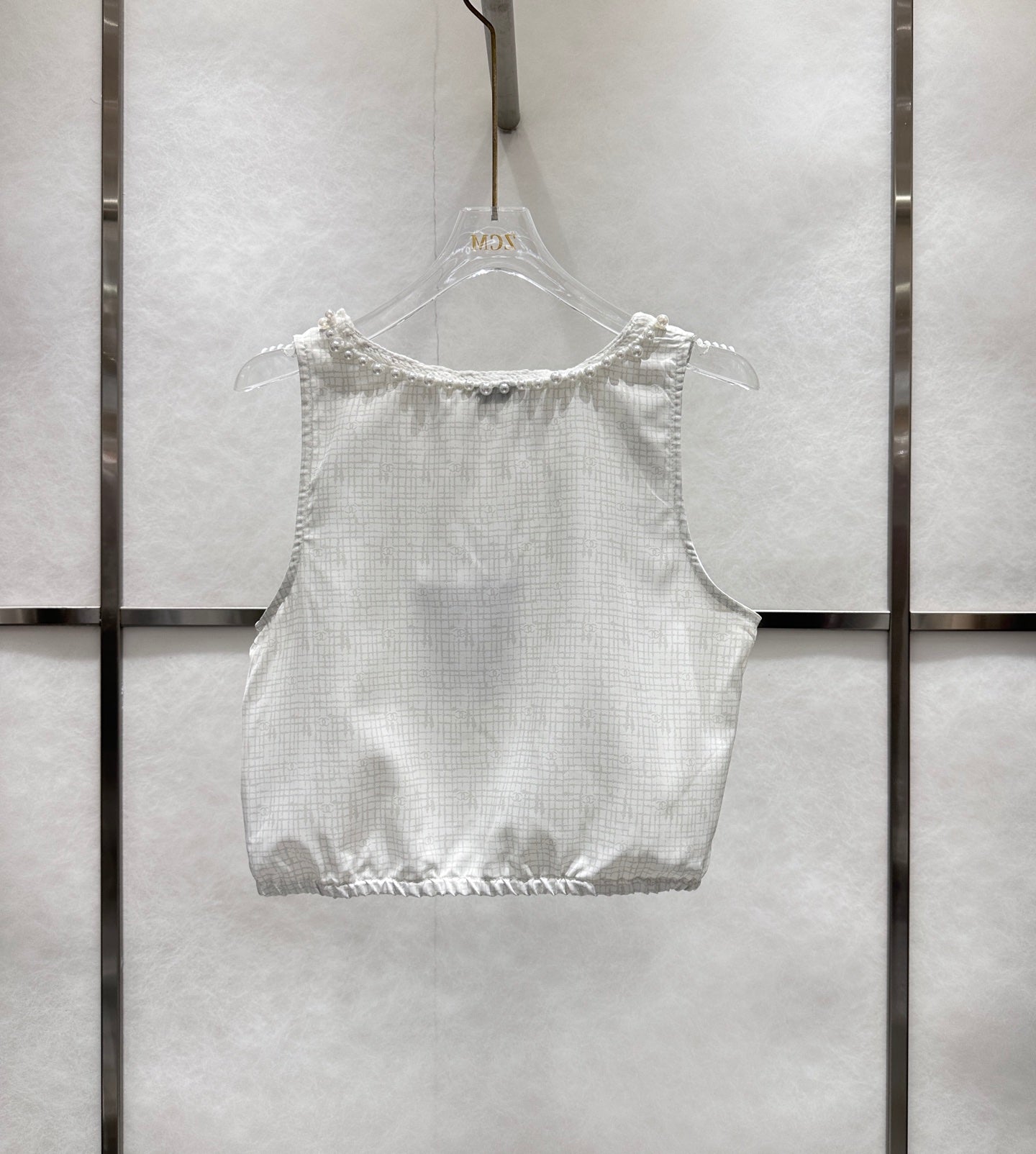 Round Neck Pearl Vest Camisole