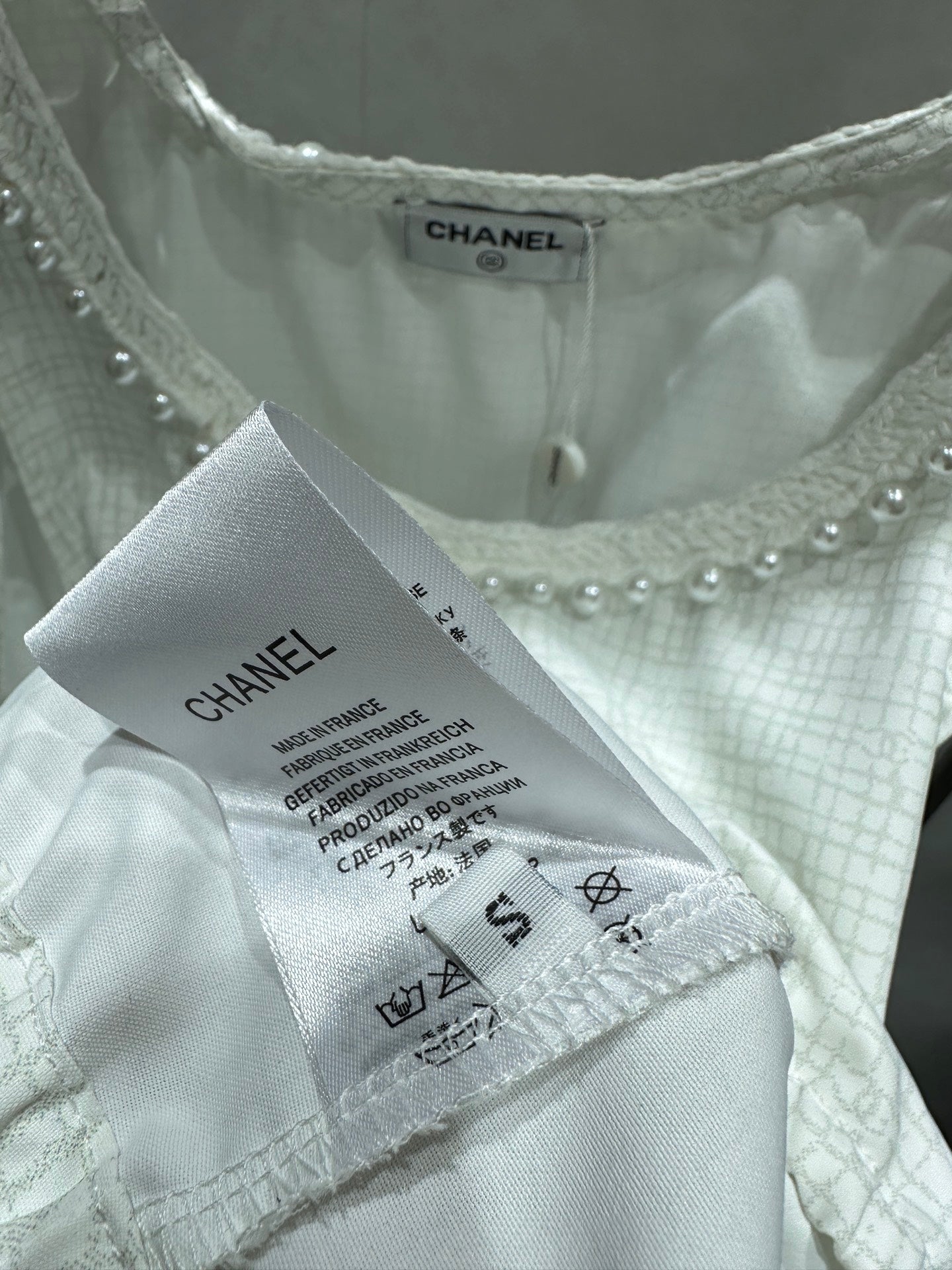 Round Neck Pearl Vest Camisole