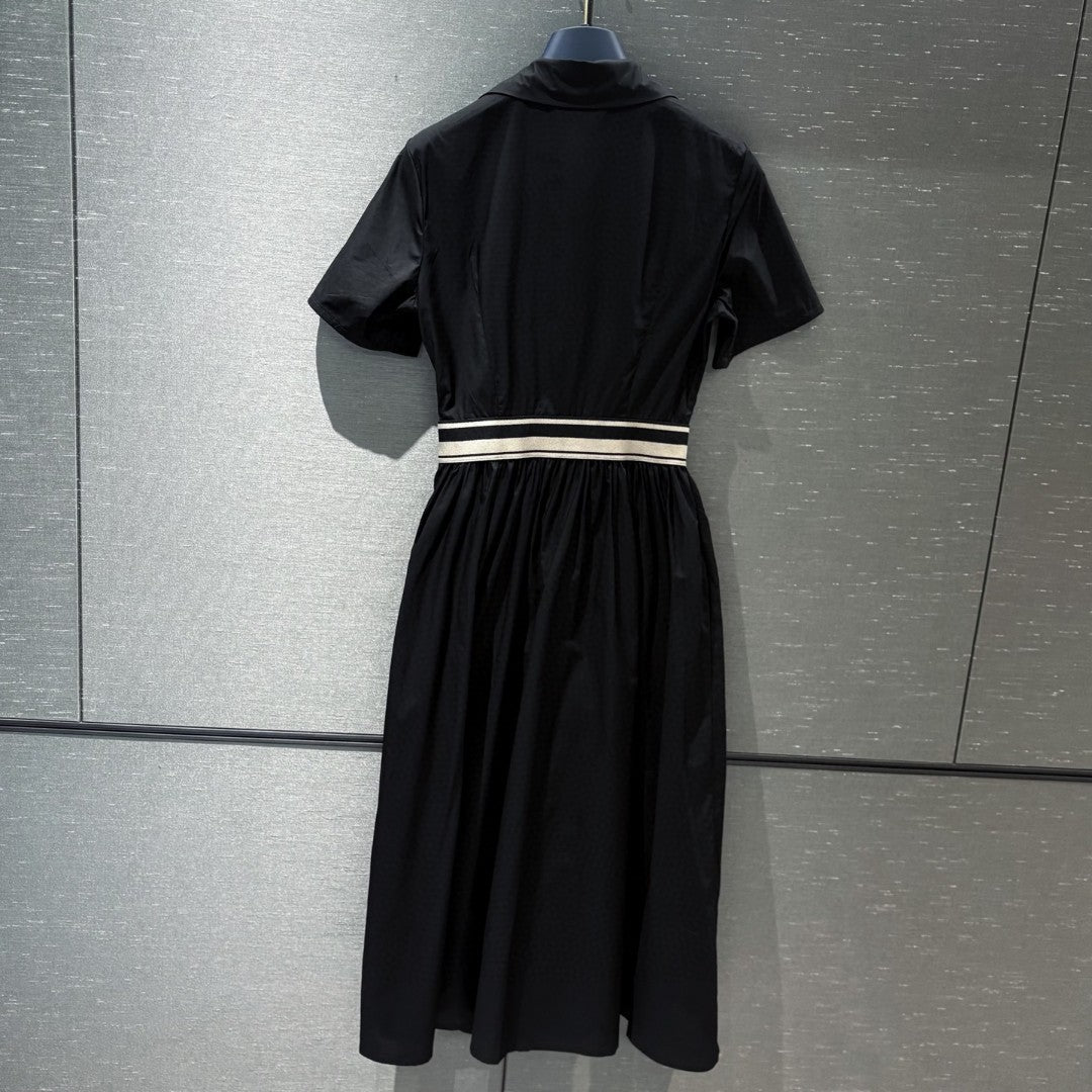 Unique logo patchwork dress