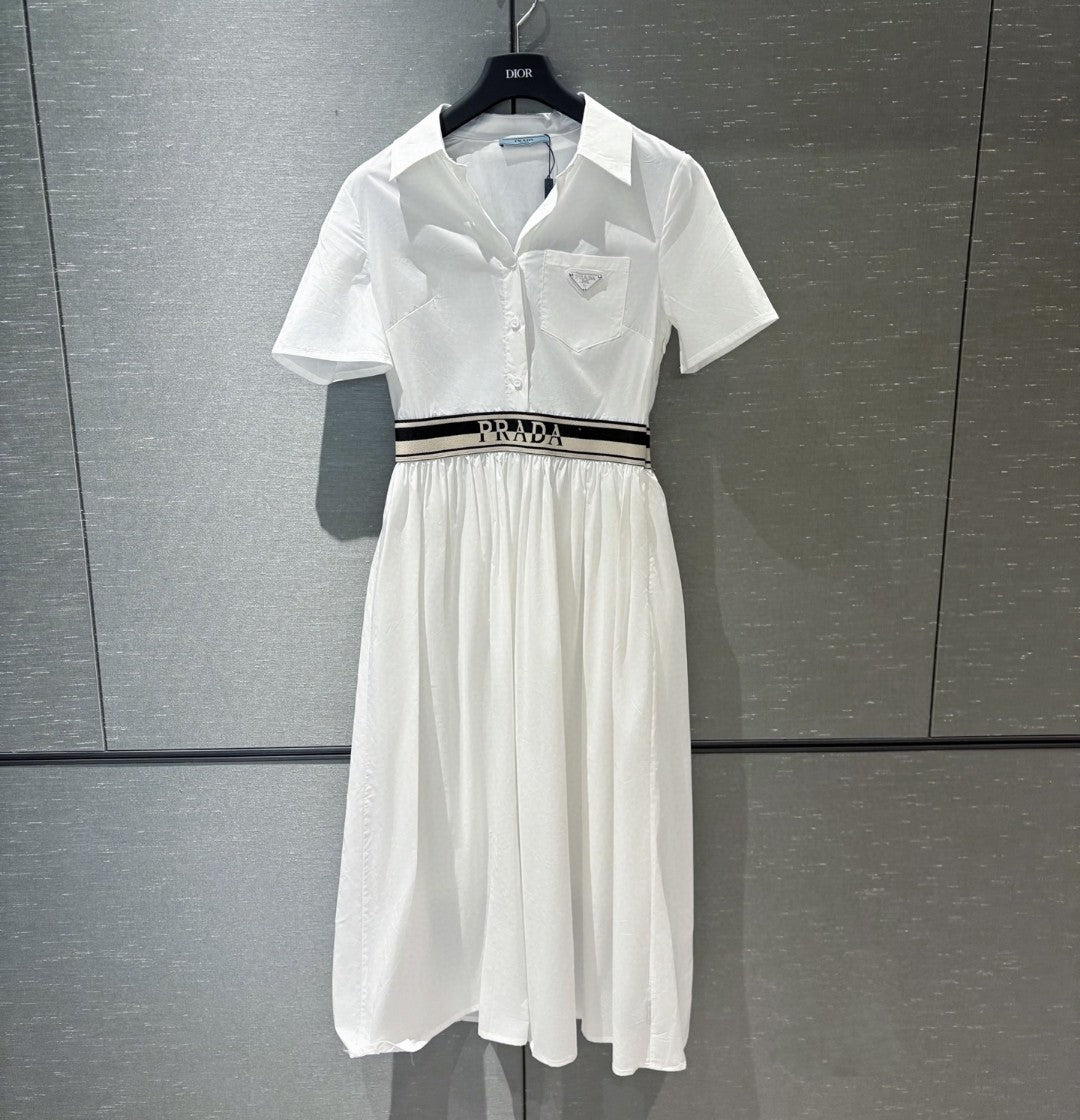 Unique logo patchwork dress