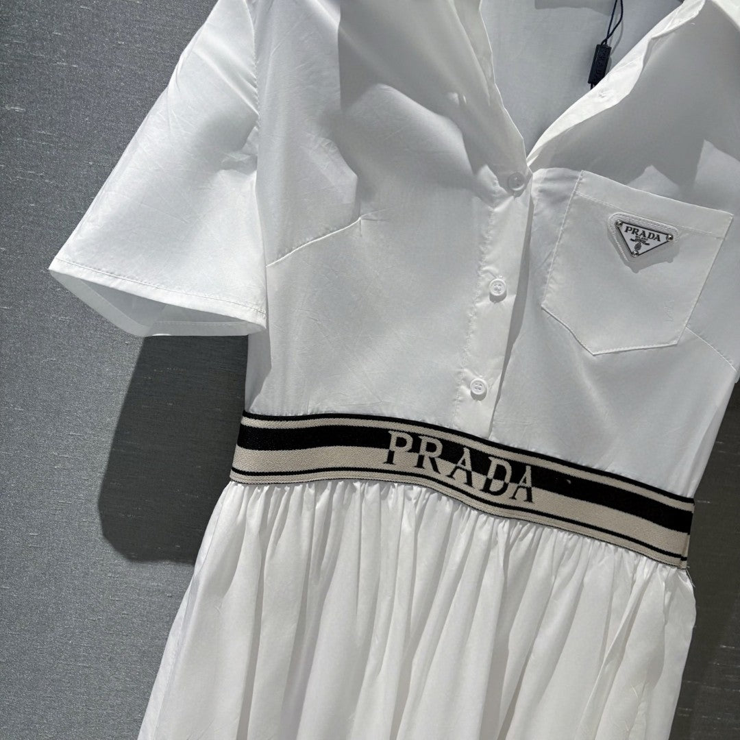 Unique logo patchwork dress