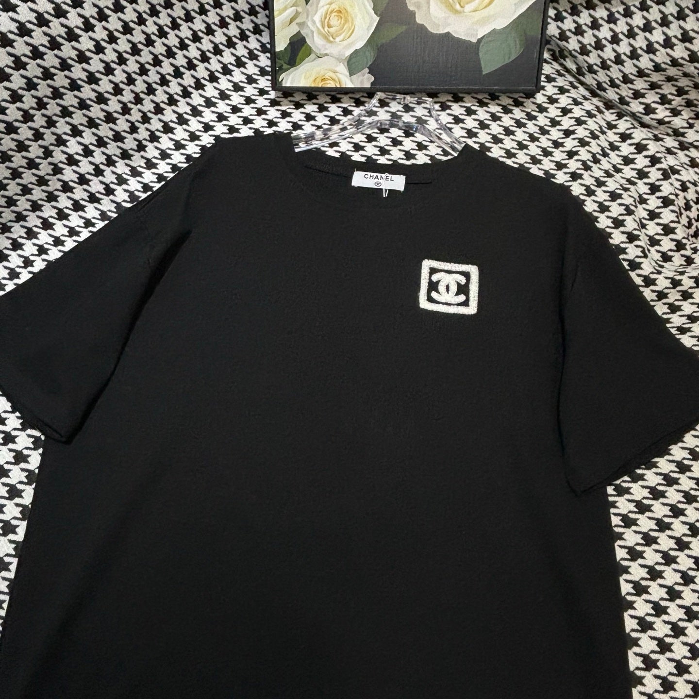 New simple towel embroidered logo two-color short sleeves