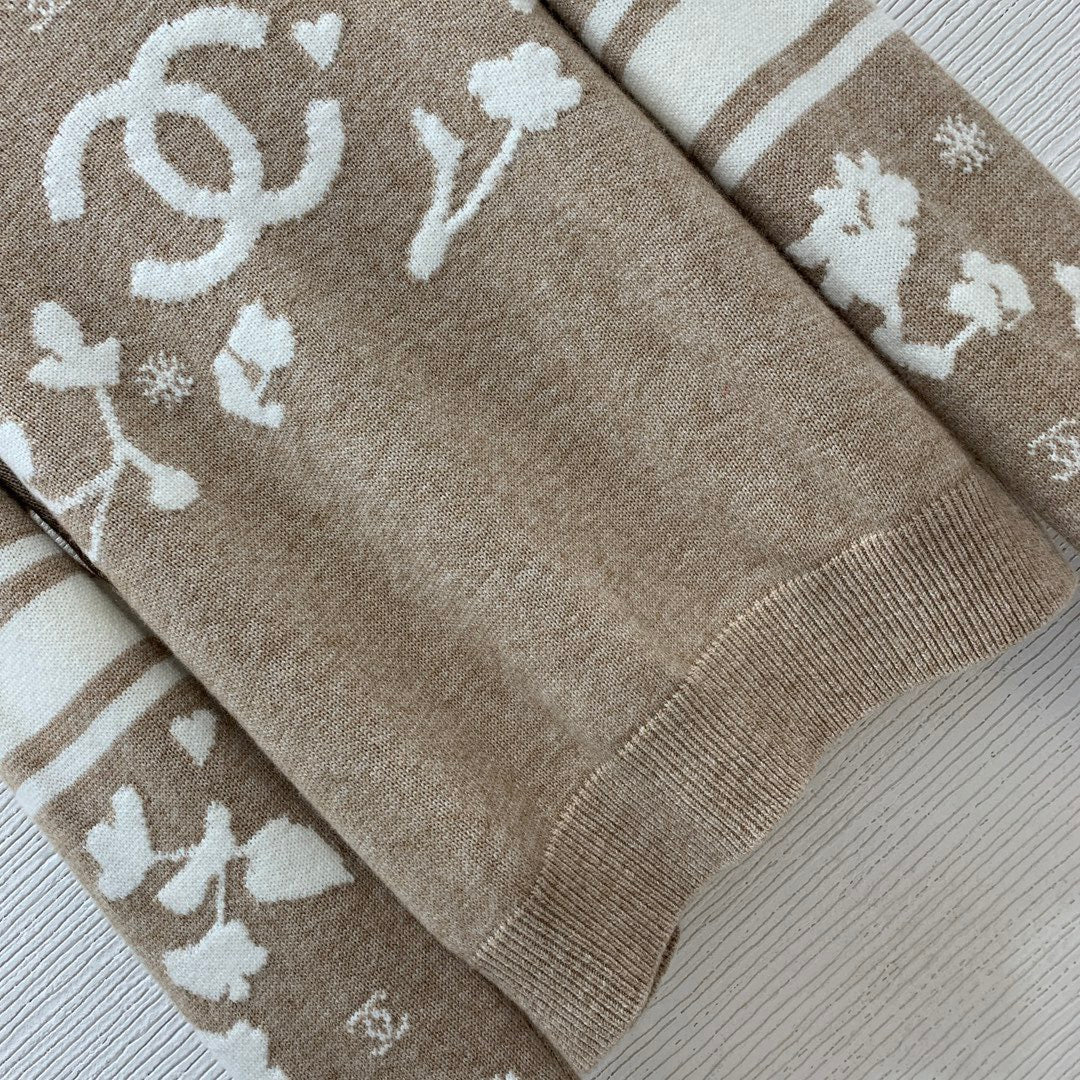 Suéter de lana de punto jacquard