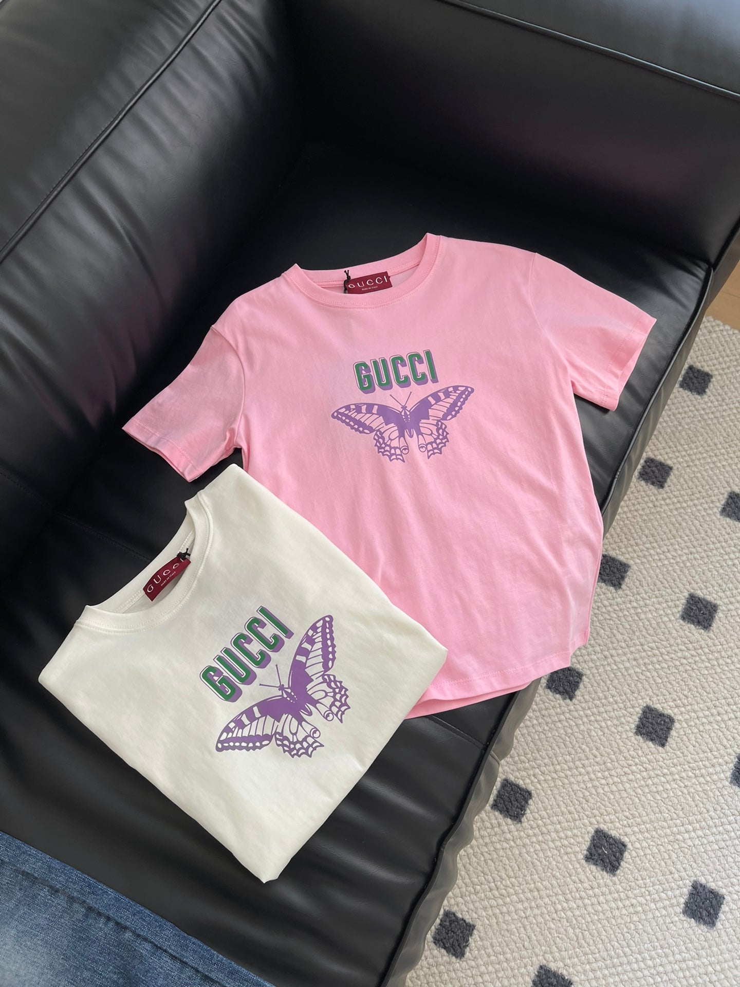 Butterfly printed short sleeve