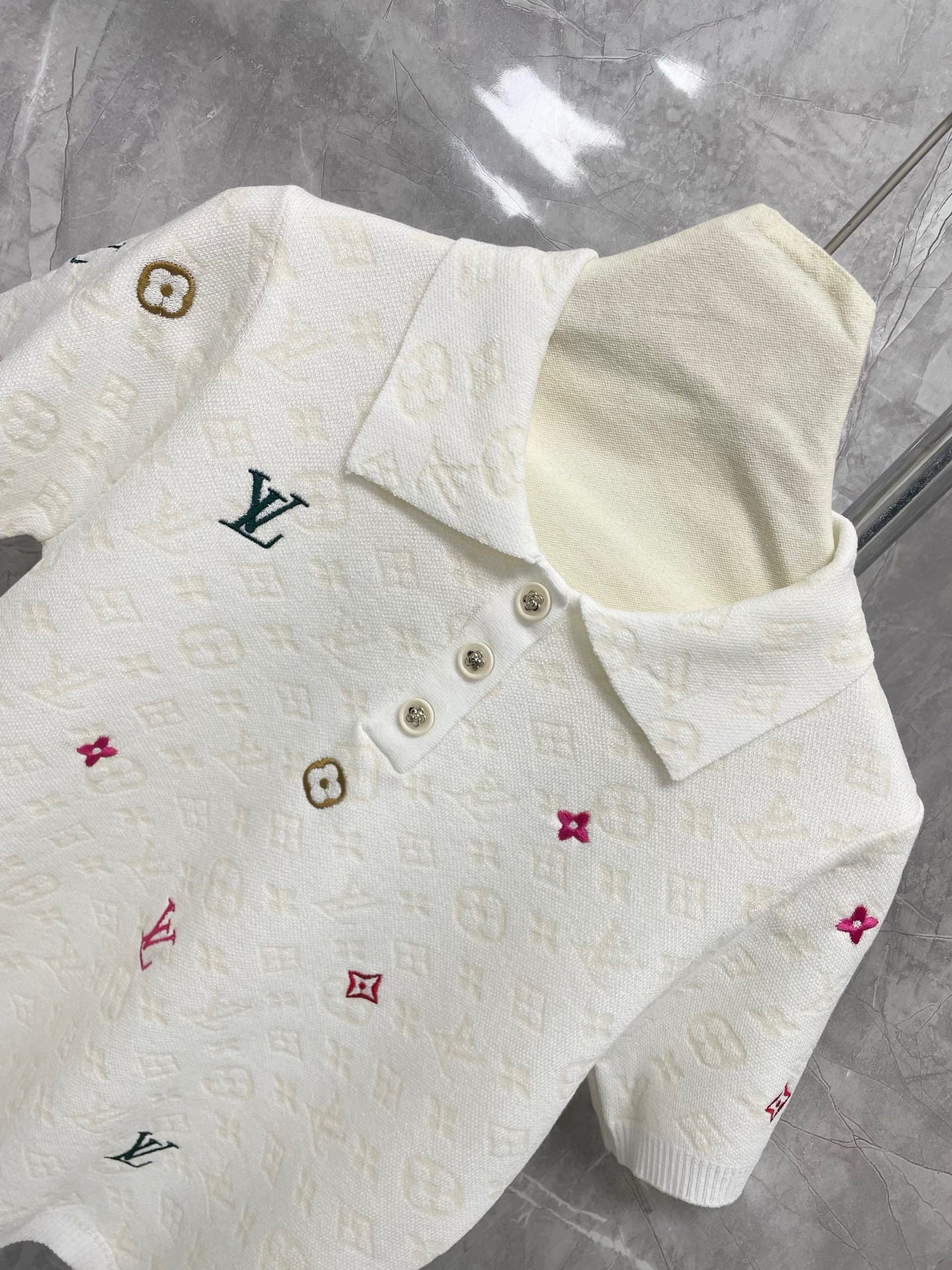 Butterfly sequined letter embroidered knitted vest