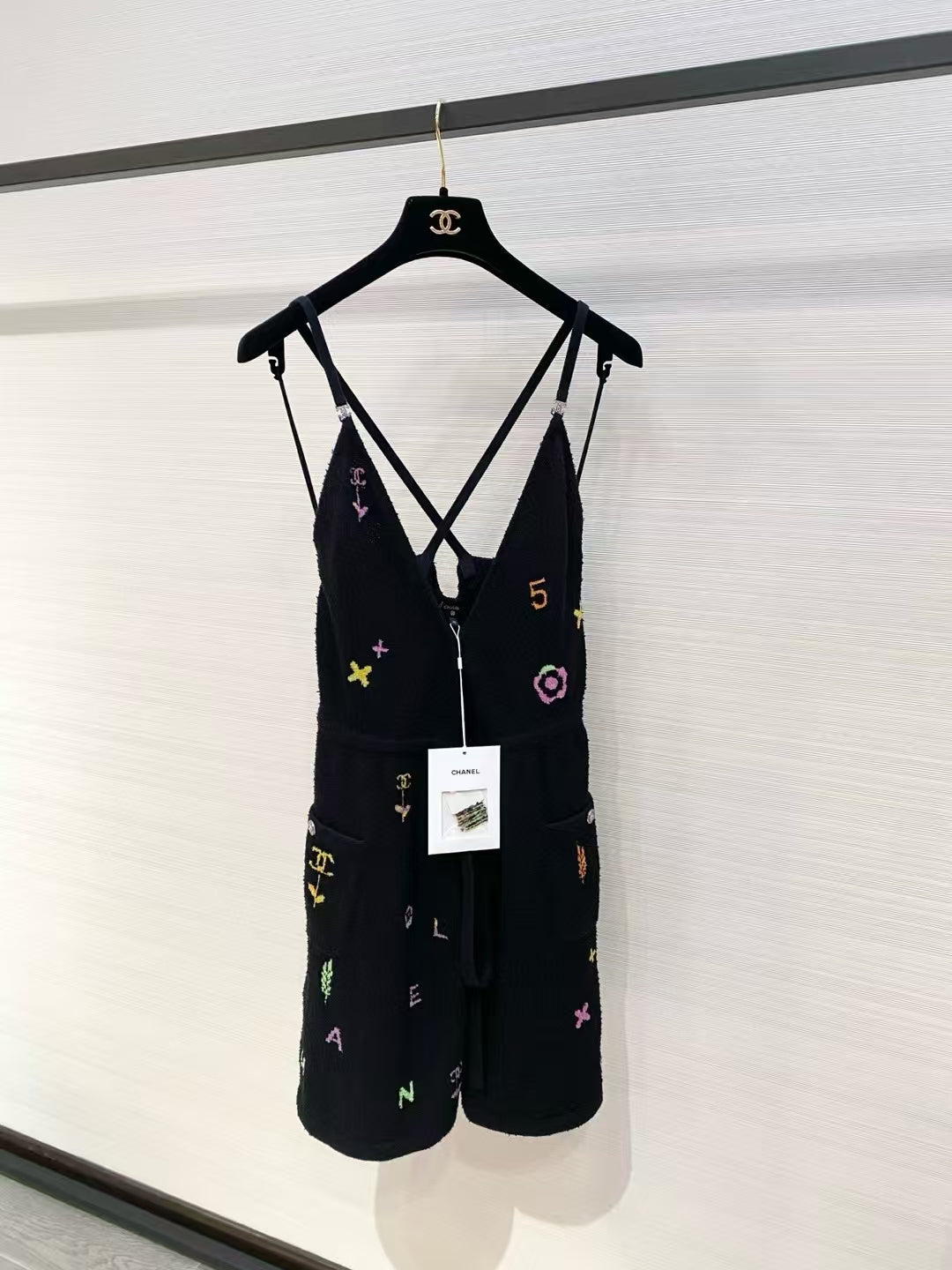 New colorful letter skirt with suspenders