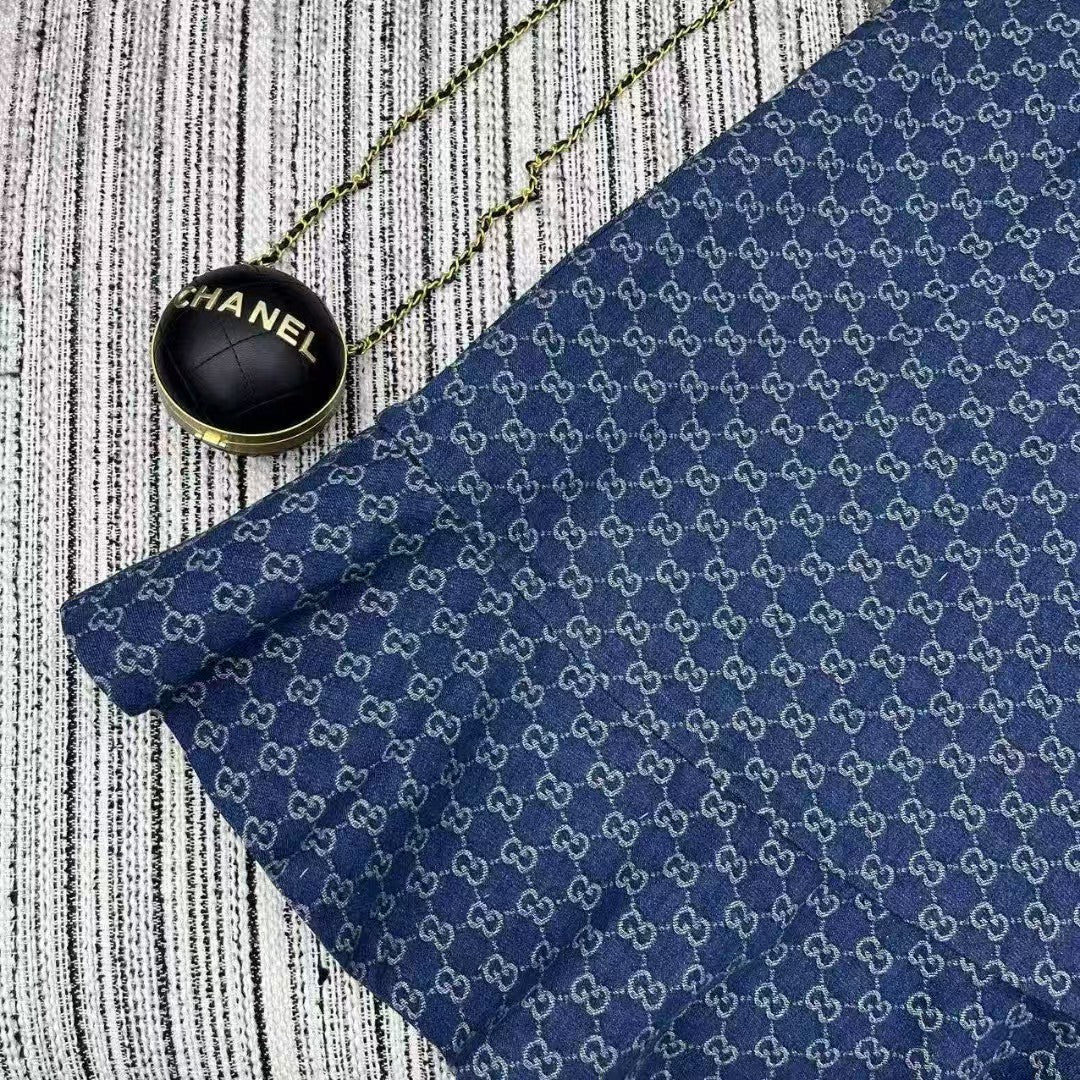 New jacquard lapel sleeveless vest dress