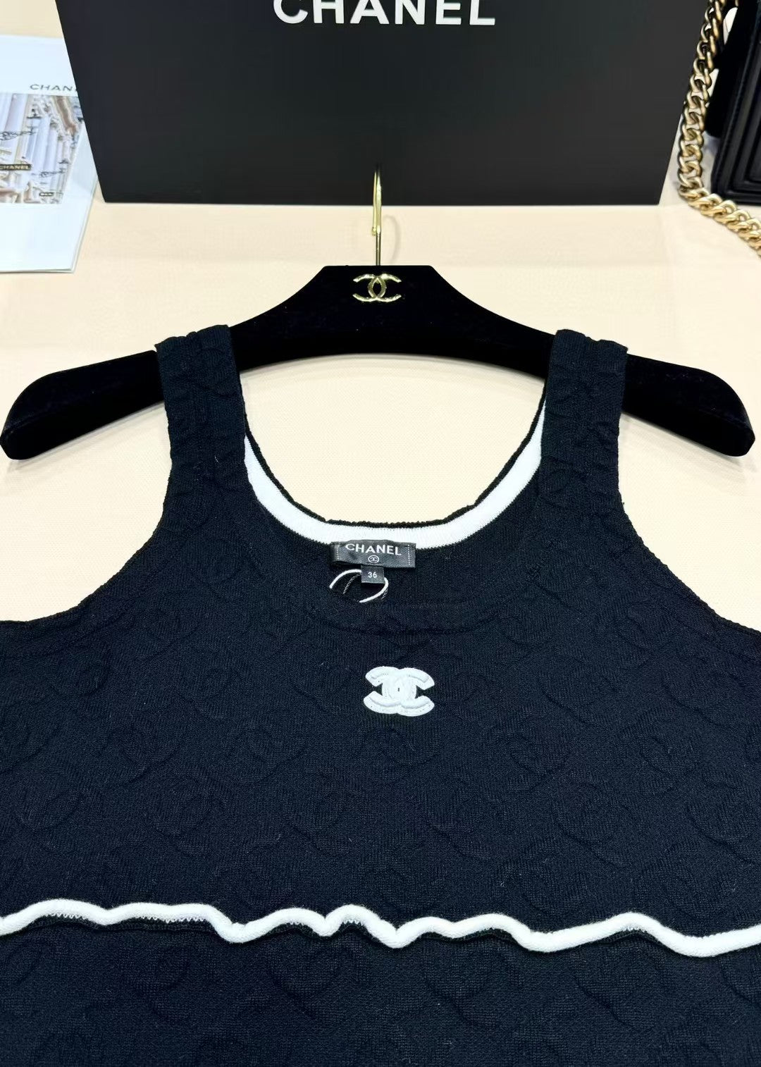 New jacquard wave vest sling