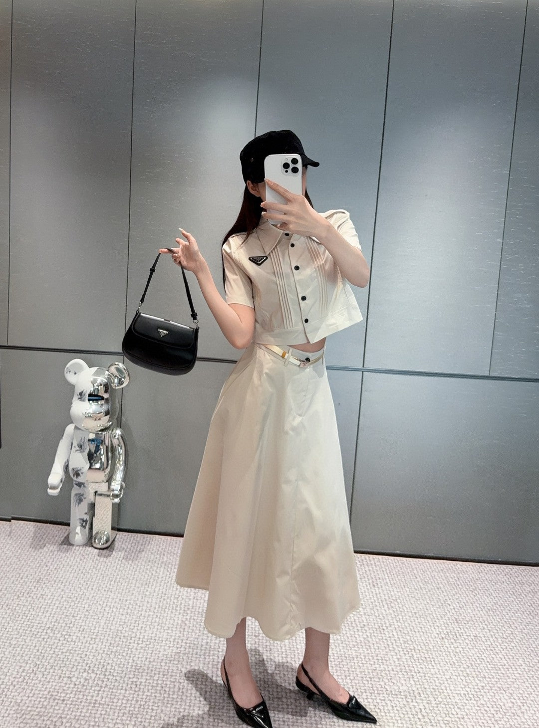 Short-sleeved shirt skirt professional suit