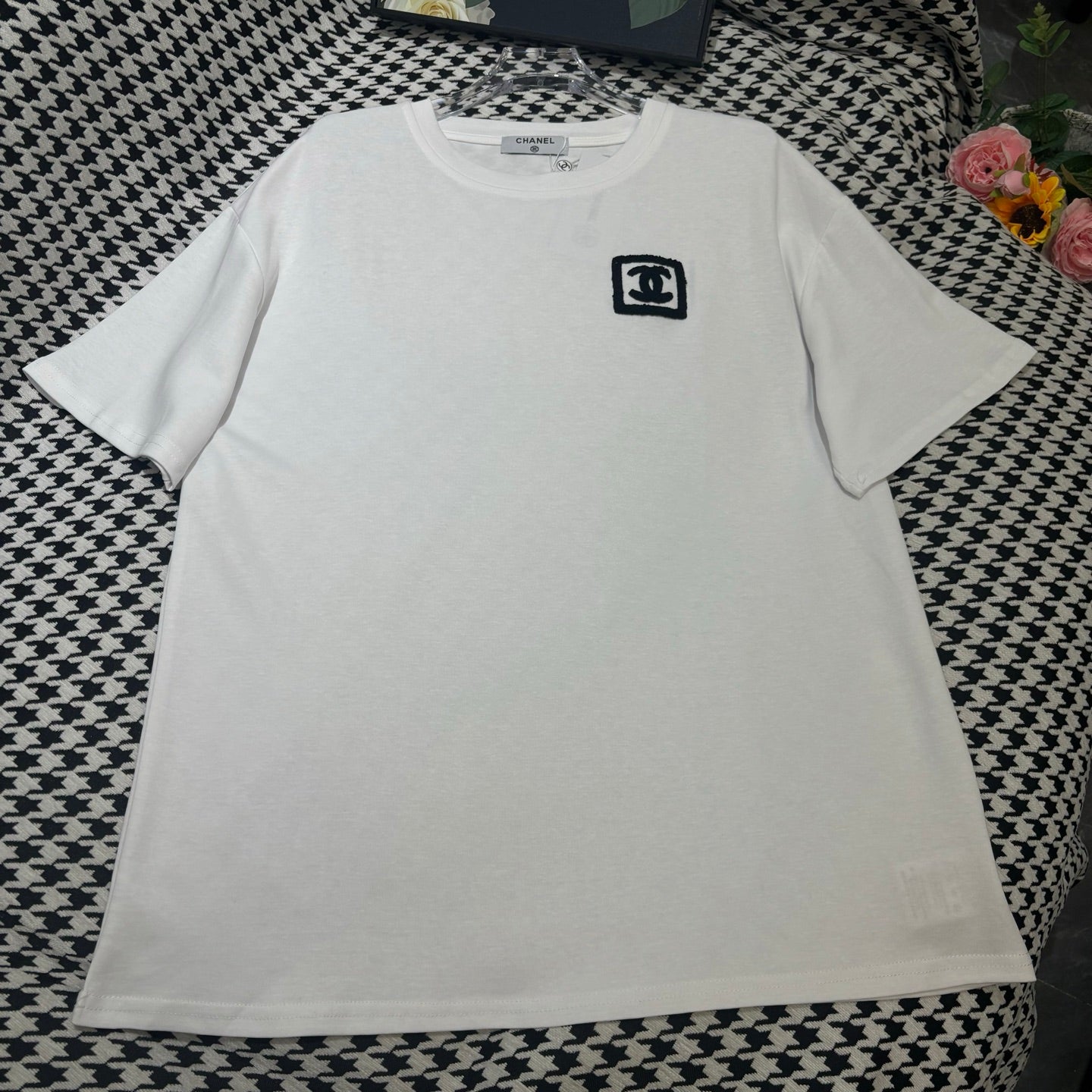 New simple towel embroidered logo two-color short sleeves