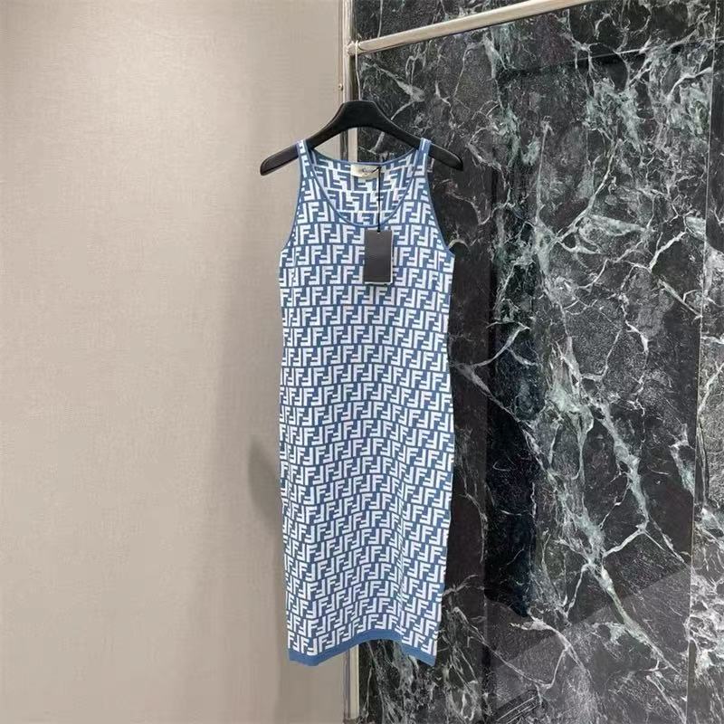 All-over logo print suspender skirt