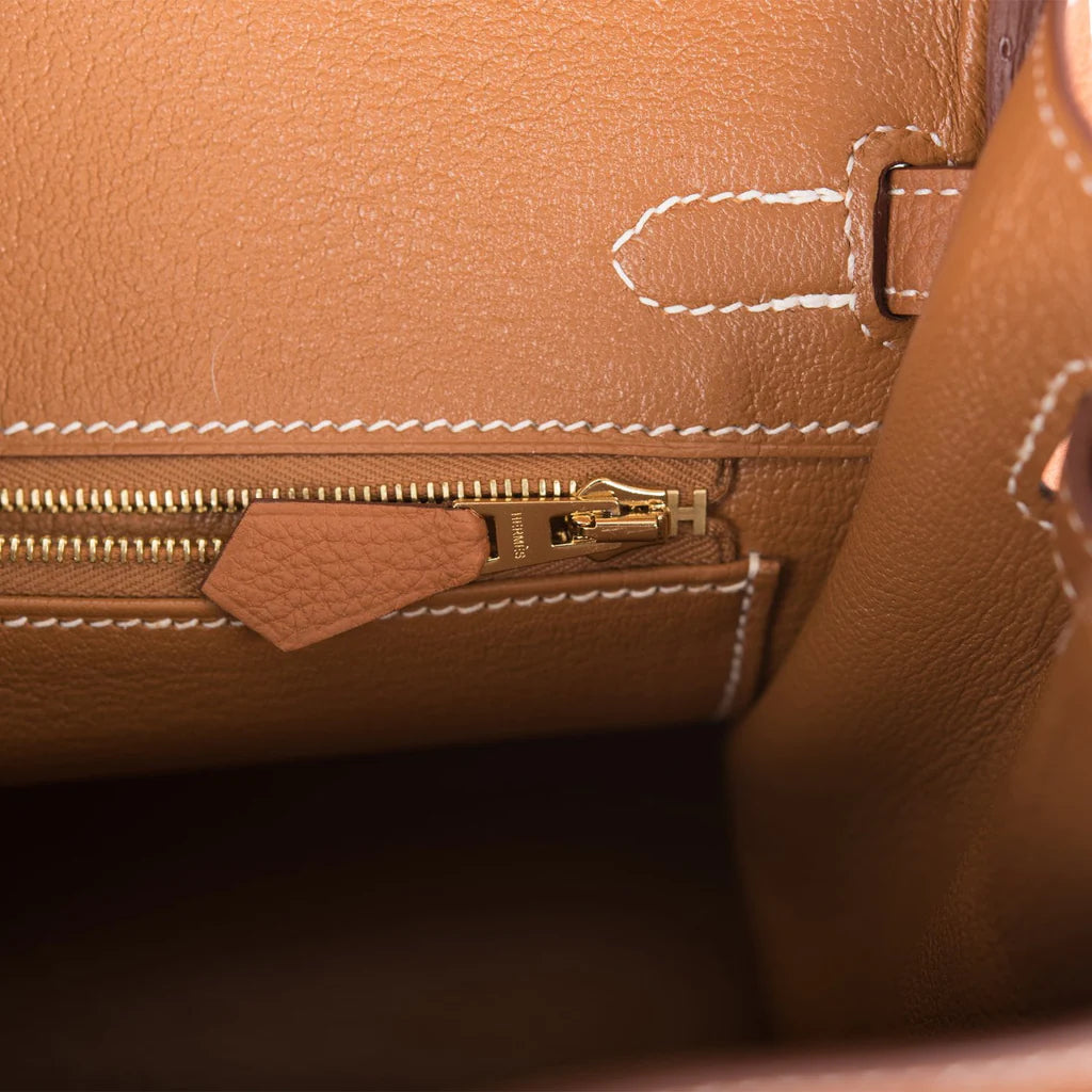 HE&ME Birkin 25 Gold Togo Gold Hardware