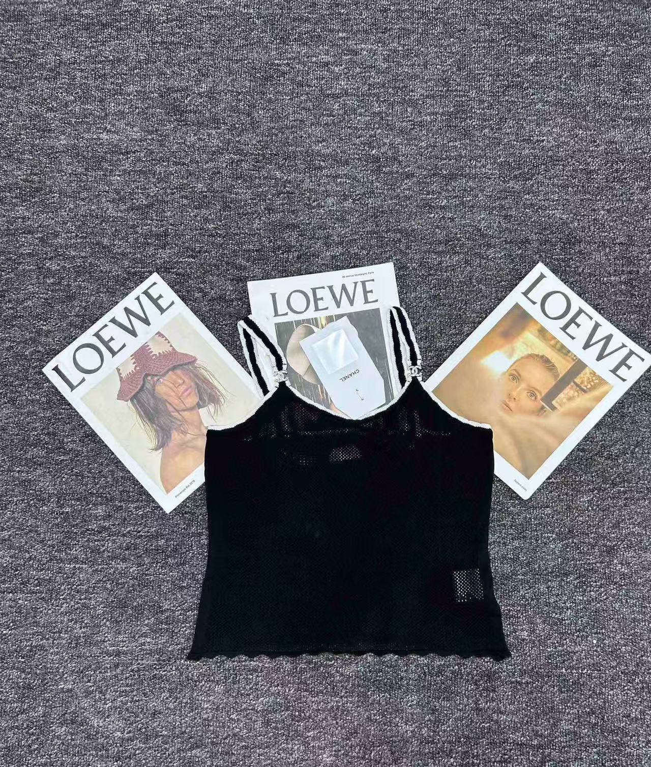 Sexy lace-trimmed sheer strappy bralette