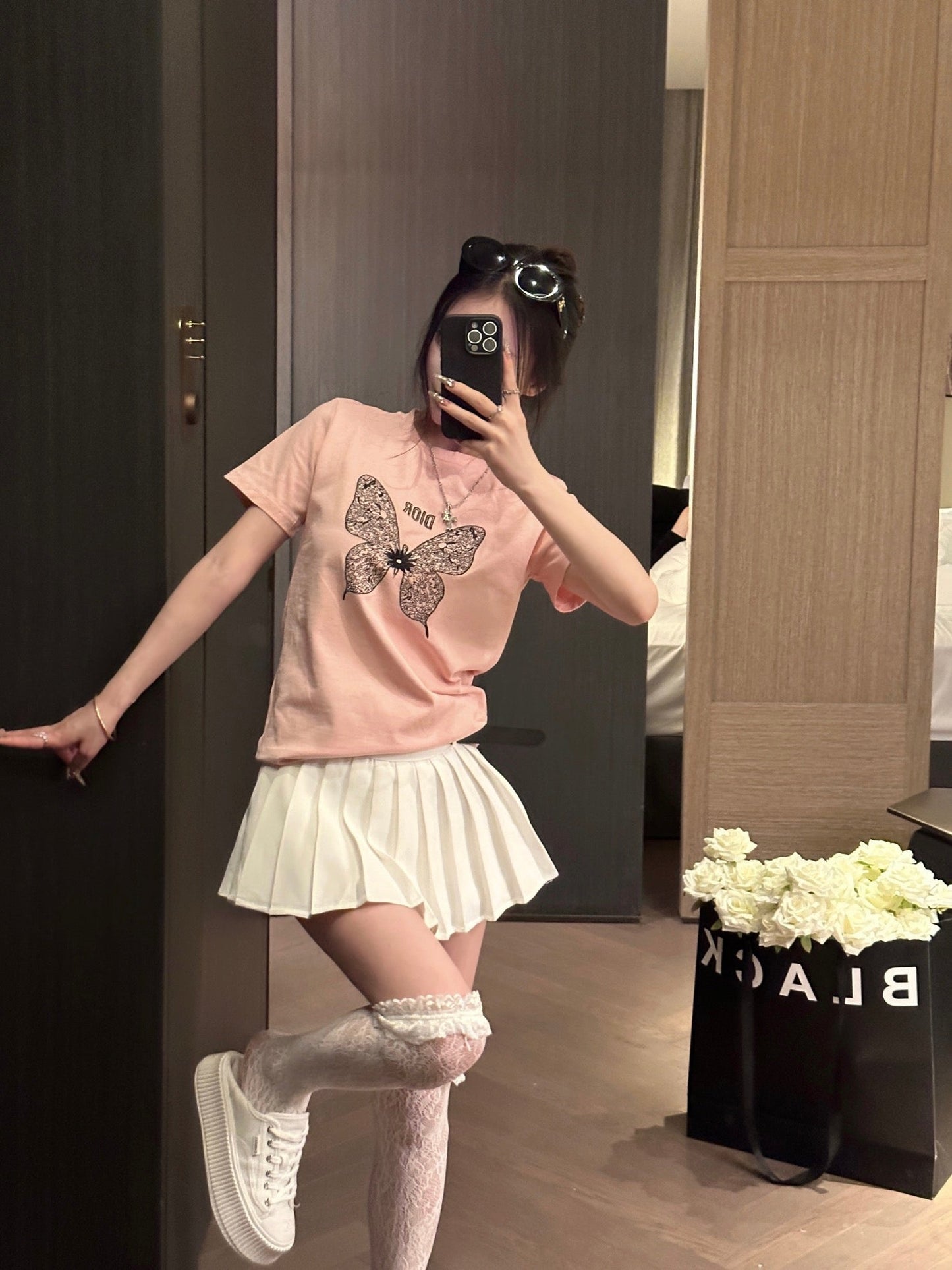 Butterfly Print T-shirt