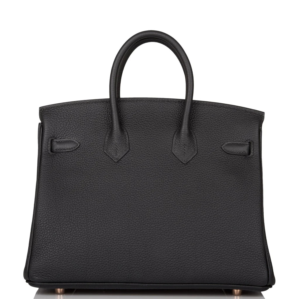 HE&ME Birkin 25 Black Togo Rose Gold Hardware