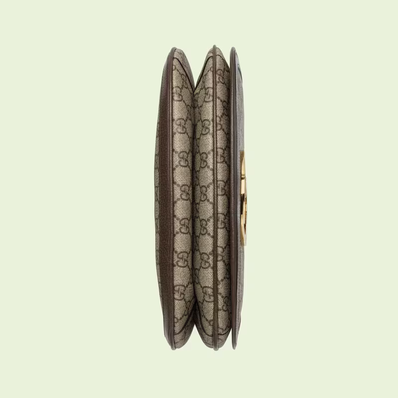 Shoulder Bag With Round Dark Coffee