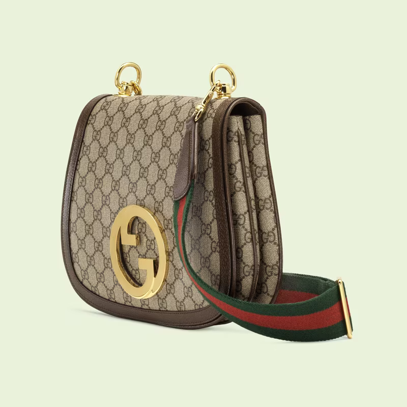 Shoulder Bag With Round Dark Coffee